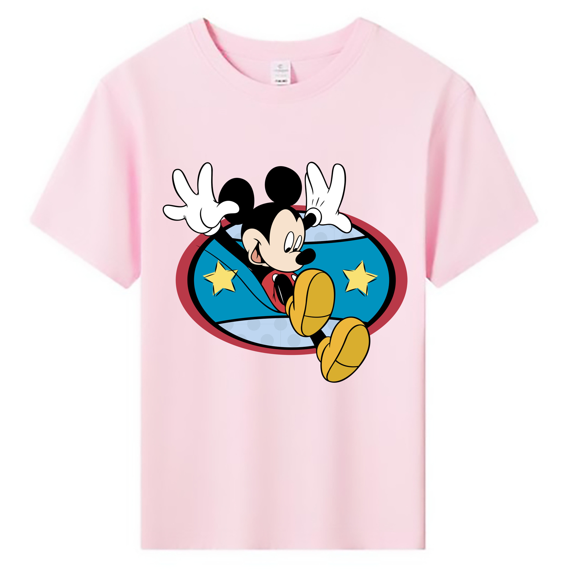 ミッキーマウス Mickey Mouse 綿100％キッズTシャツ（フロントプリント）