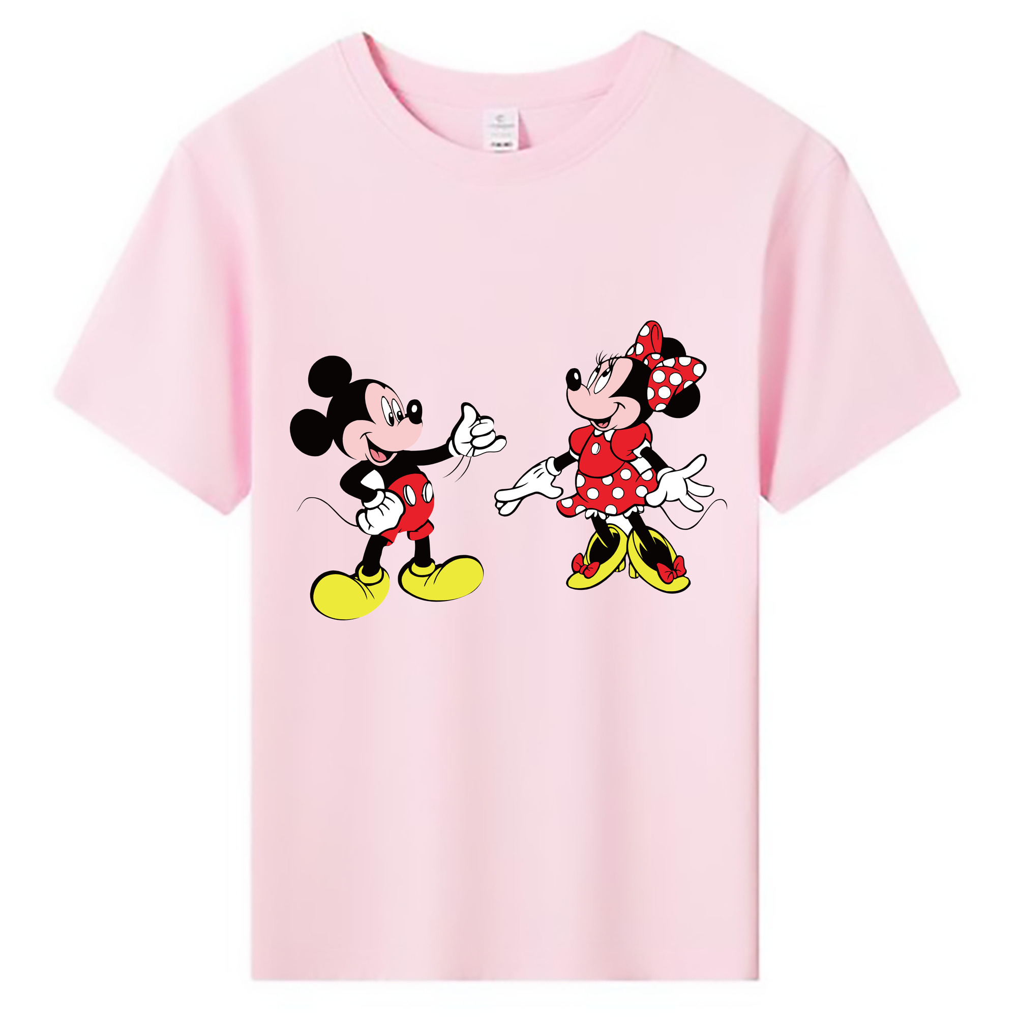 ミッキーマウス Mickey Mouse 綿100％キッズTシャツ（フロントプリント）