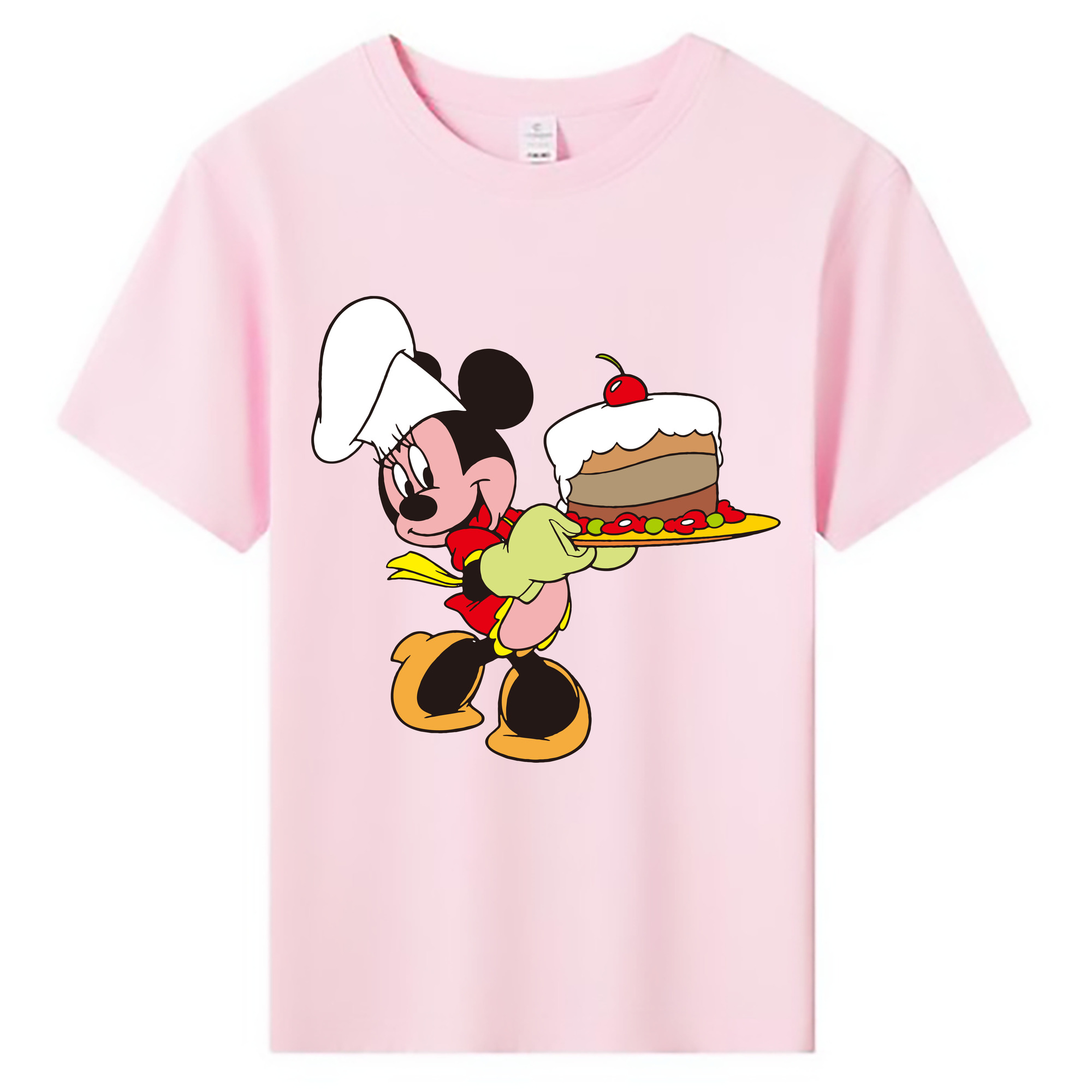 ミッキーマウス Mickey Mouse 綿100％キッズTシャツ（フロントプリント）