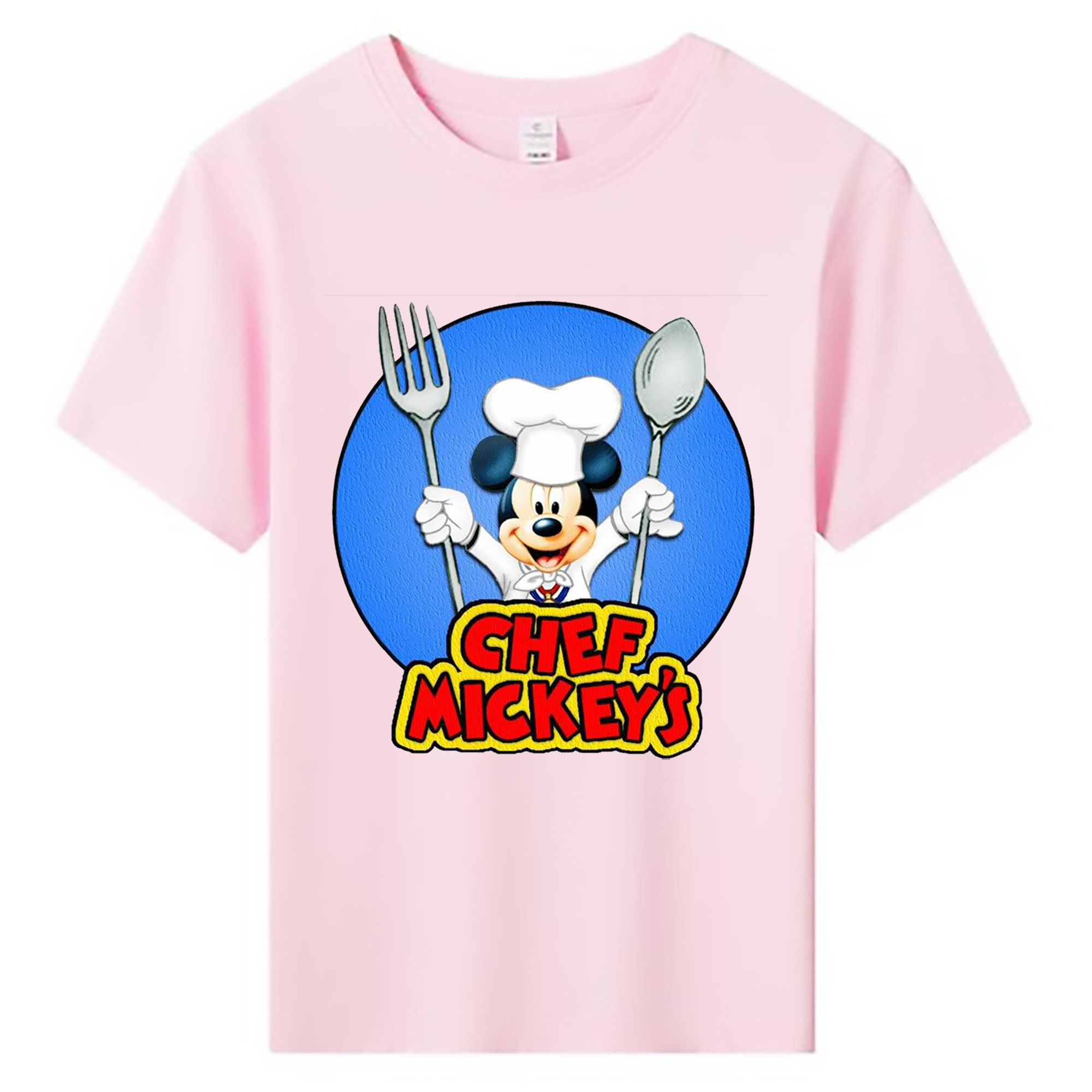 ミッキーマウス Mickey Mouse 綿100％キッズTシャツ（フロントプリント）