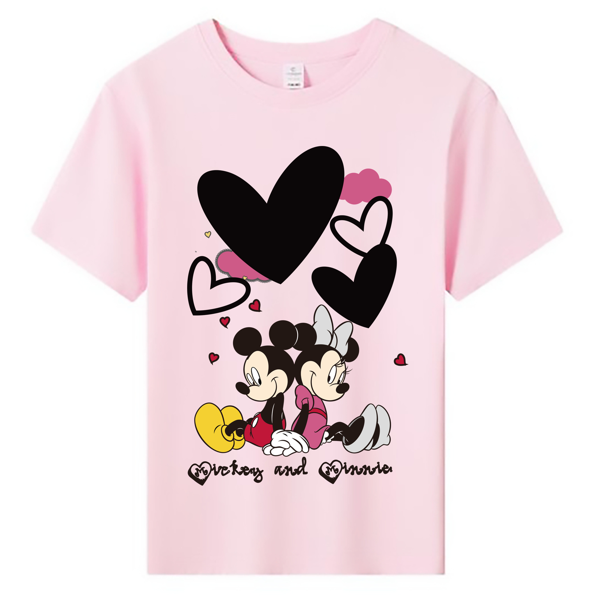 ミッキーマウス Mickey Mouse 綿100％キッズTシャツ（フロントプリント）
