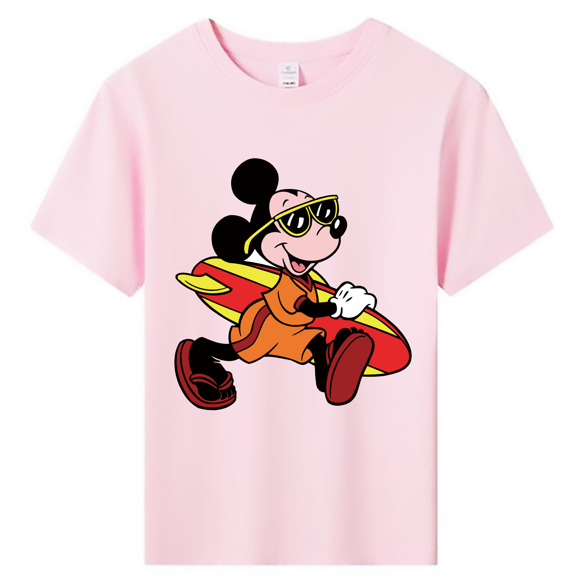 ミッキーマウス Mickey Mouse 綿100％キッズTシャツ（フロントプリント）