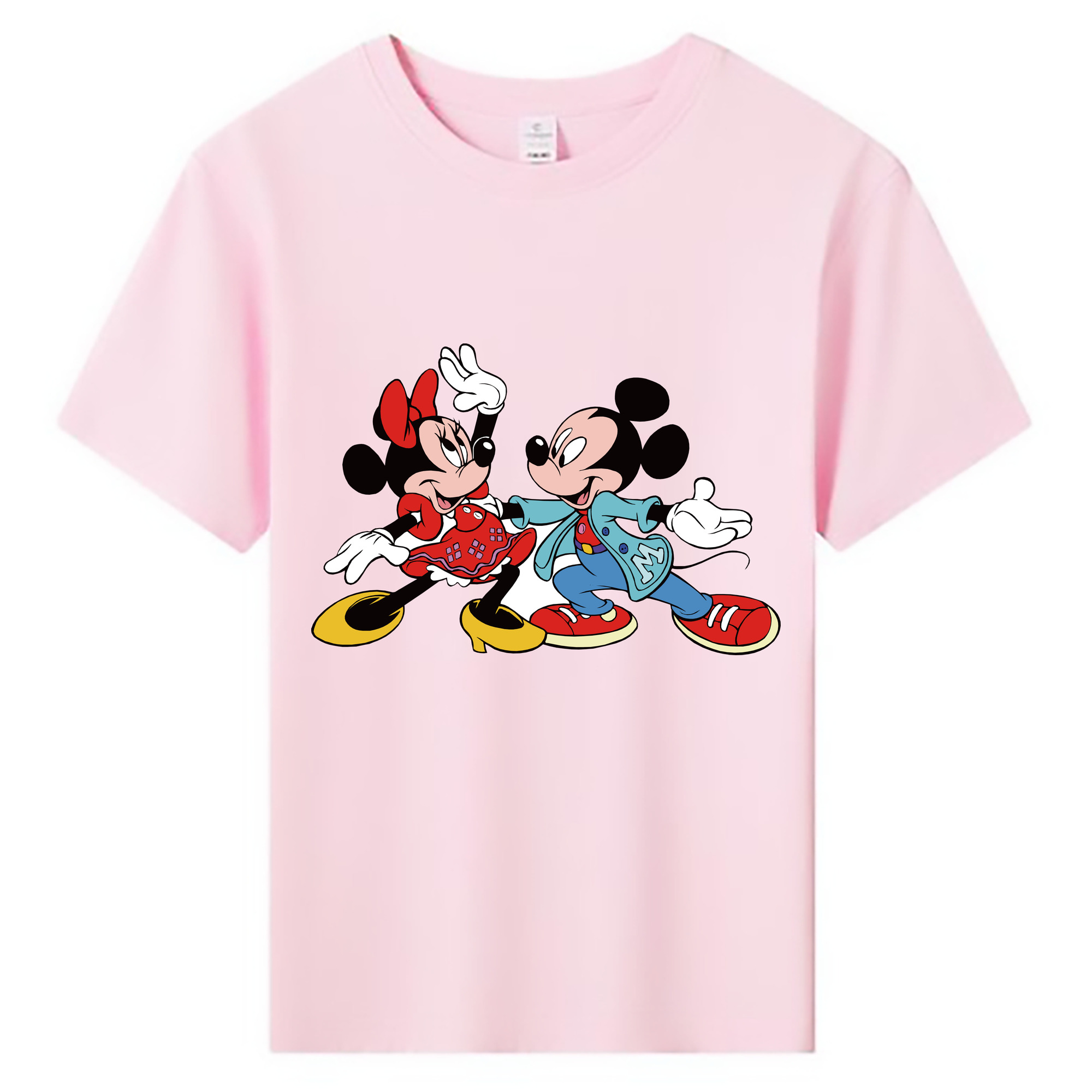 ミッキーマウス Mickey Mouse 綿100％キッズTシャツ（フロントプリント）