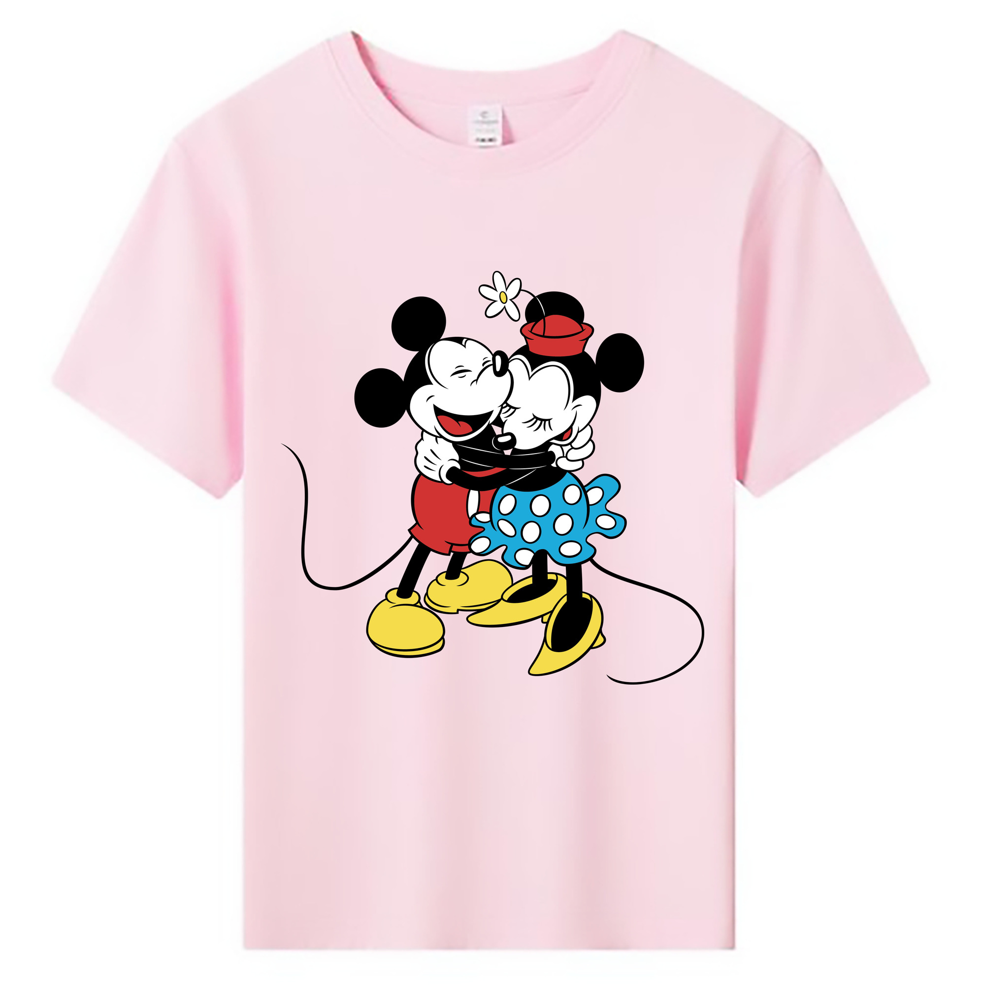 ミッキーマウス Mickey Mouse 綿100％キッズTシャツ（フロントプリント）