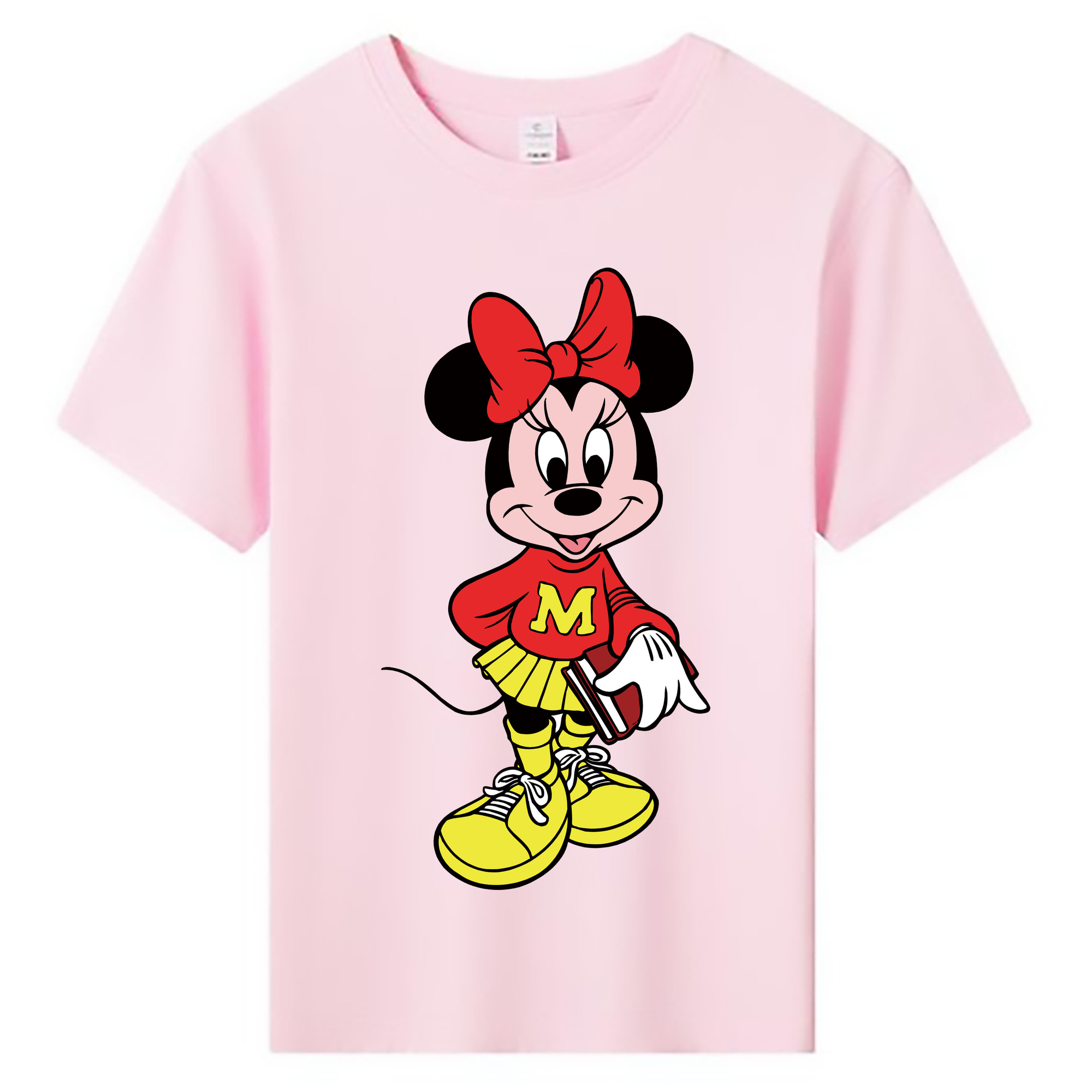 ミッキーマウス Mickey Mouse 綿100％キッズTシャツ（フロントプリント）