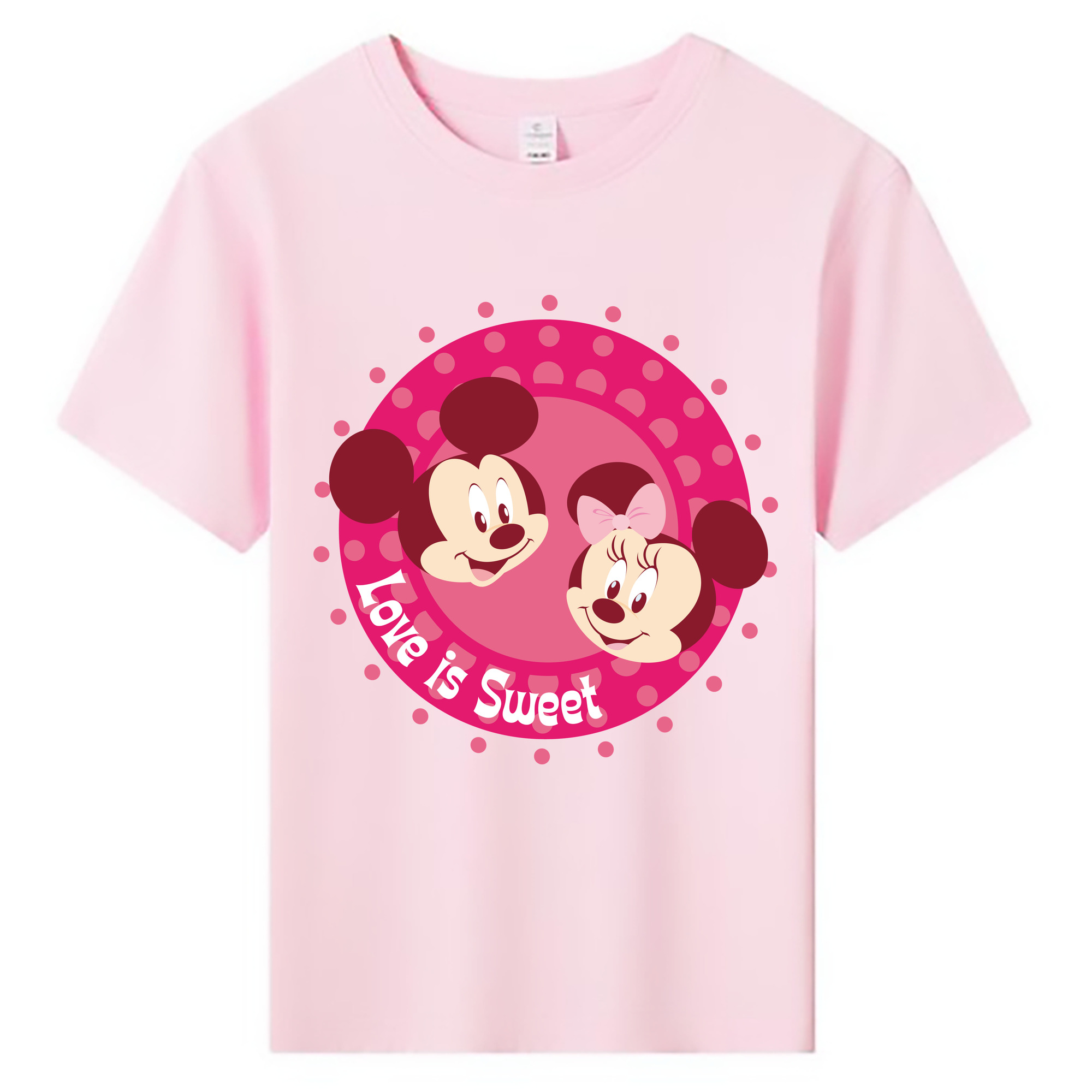 ミッキーマウス Mickey Mouse 綿100％キッズTシャツ（フロントプリント）