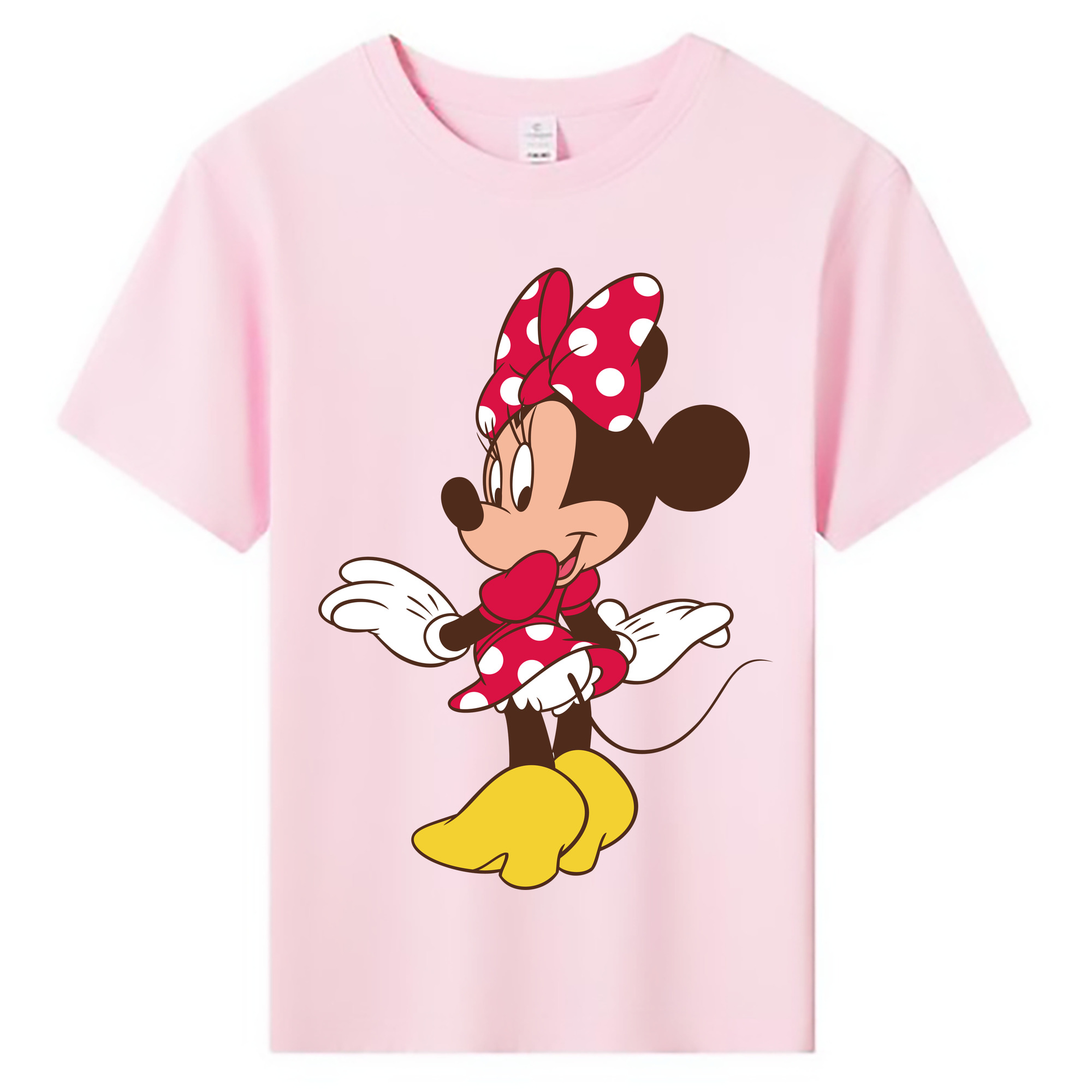 ミッキーマウス Mickey Mouse 綿100％キッズTシャツ（フロントプリント）