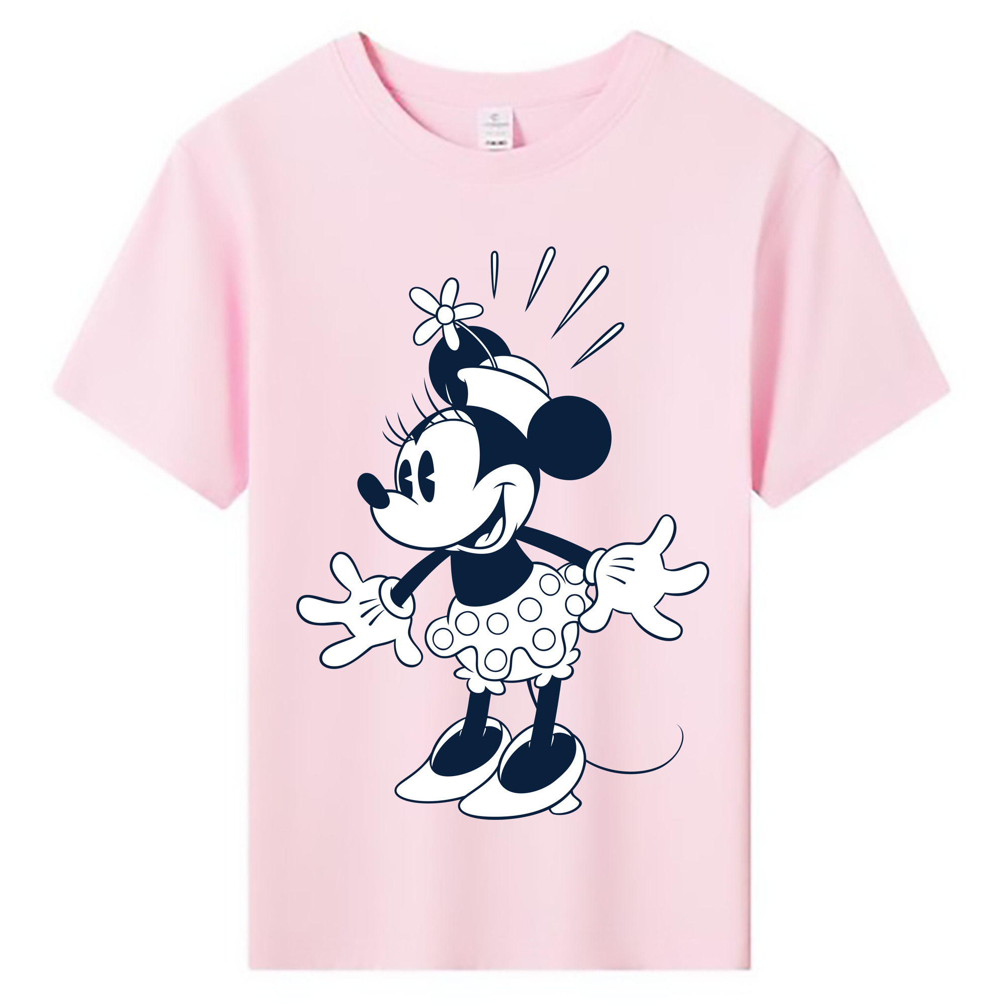 ミッキーマウス Mickey Mouse 綿100％キッズTシャツ（フロントプリント）