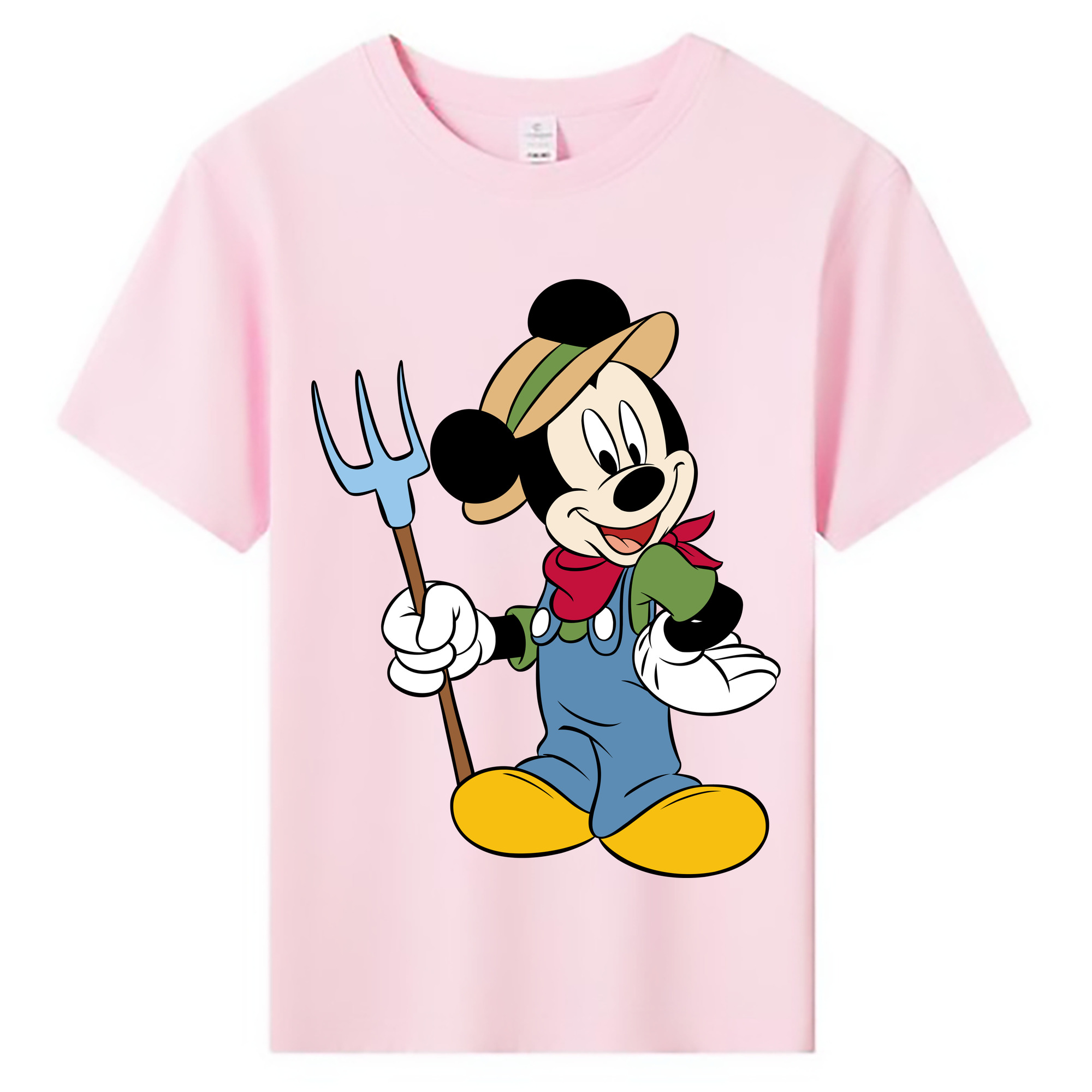 ミッキーマウス Mickey Mouse 綿100％キッズTシャツ（フロントプリント）