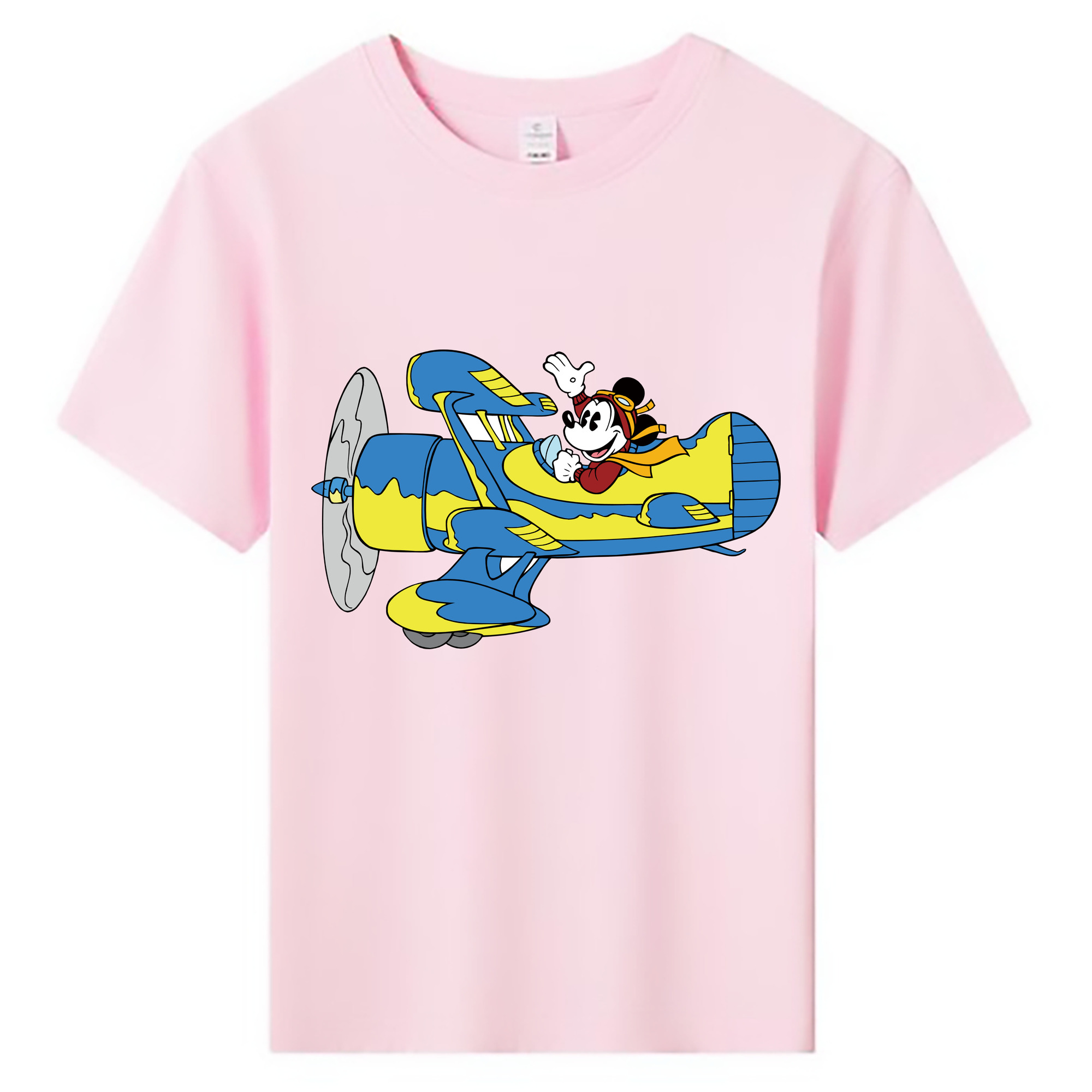 ミッキーマウス Mickey Mouse 綿100％キッズTシャツ（フロントプリント）