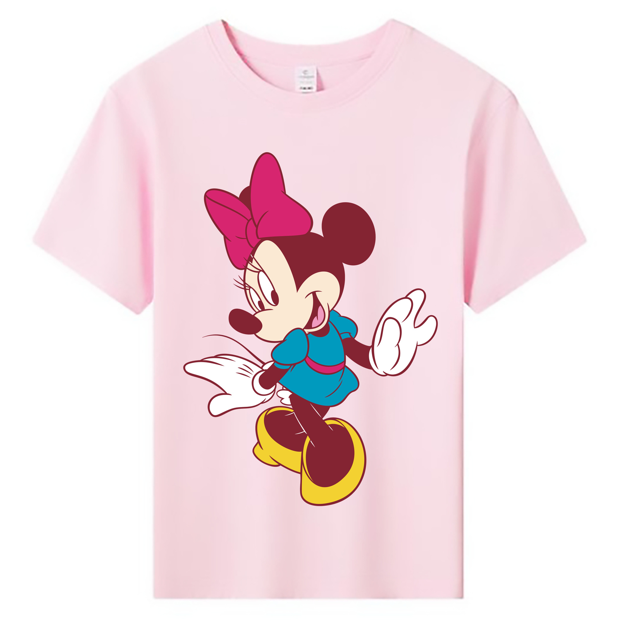 ミッキーマウス Mickey Mouse 綿100％キッズTシャツ（フロントプリント）