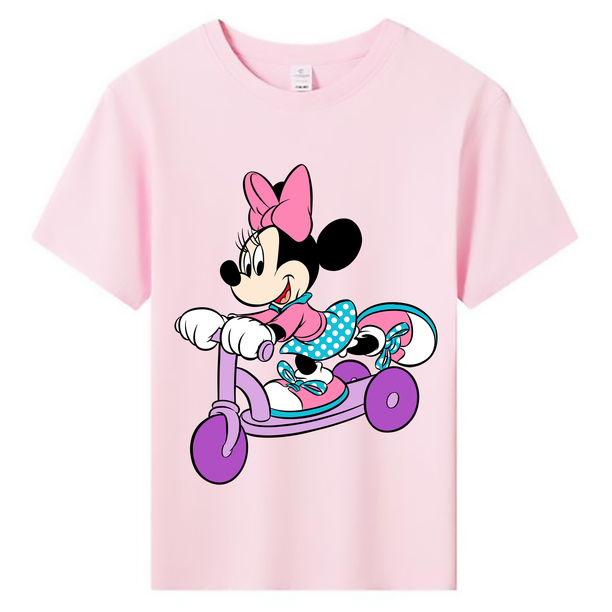 ミッキーマウス Mickey Mouse 綿100％キッズTシャツ（フロントプリント）