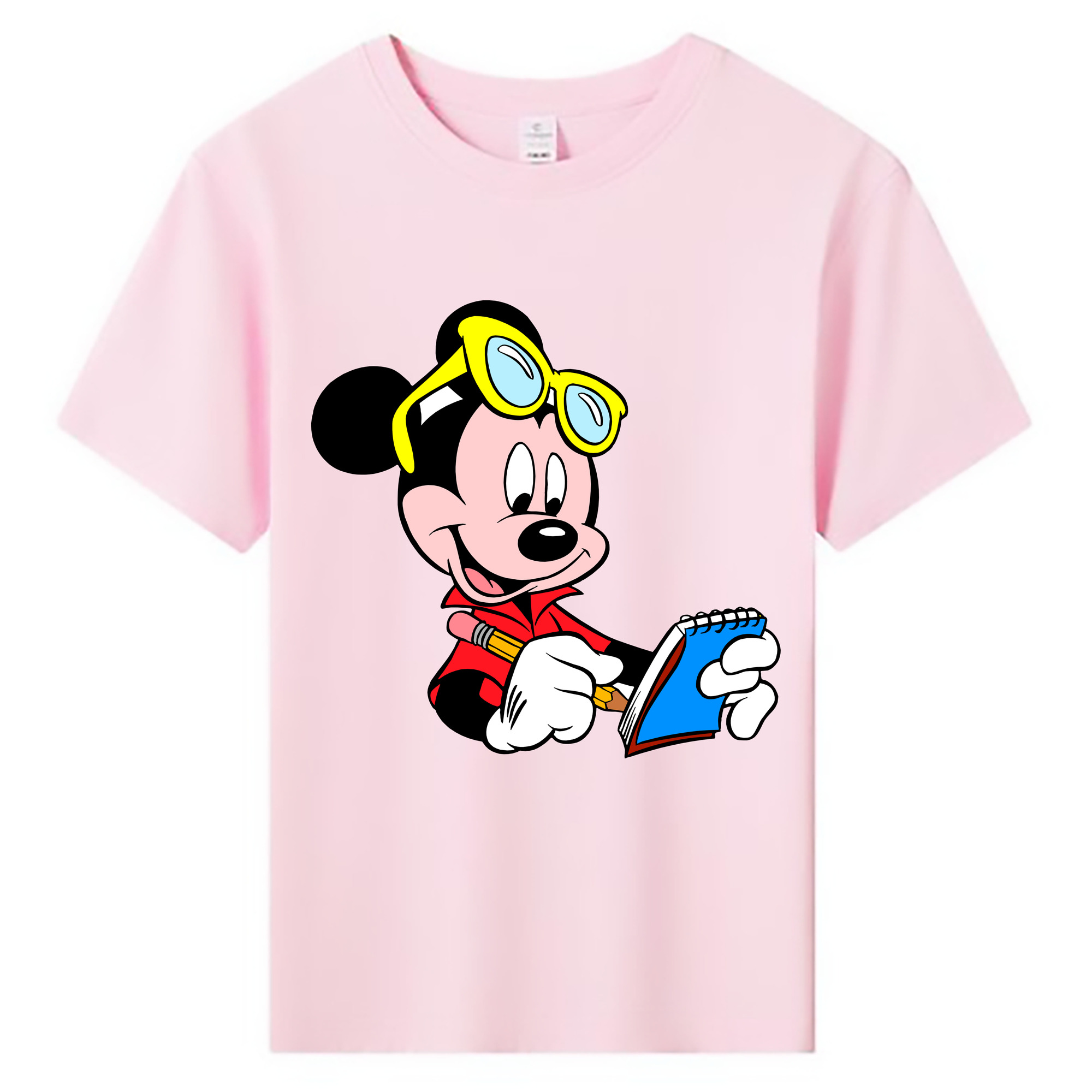 ミッキーマウス Mickey Mouse 綿100％キッズTシャツ（フロントプリント）