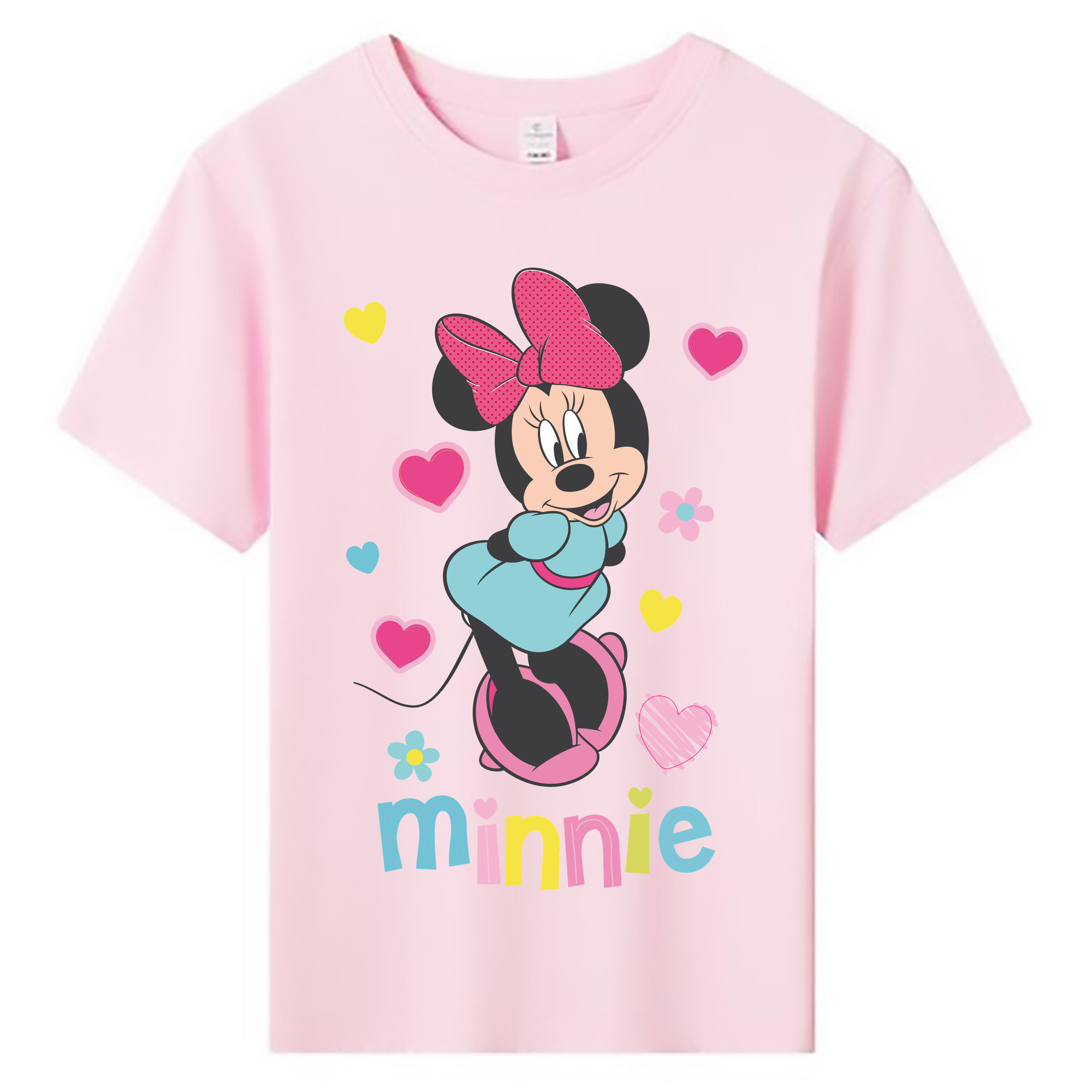 ミッキーマウス Mickey Mouse 綿100％キッズTシャツ（フロントプリント）