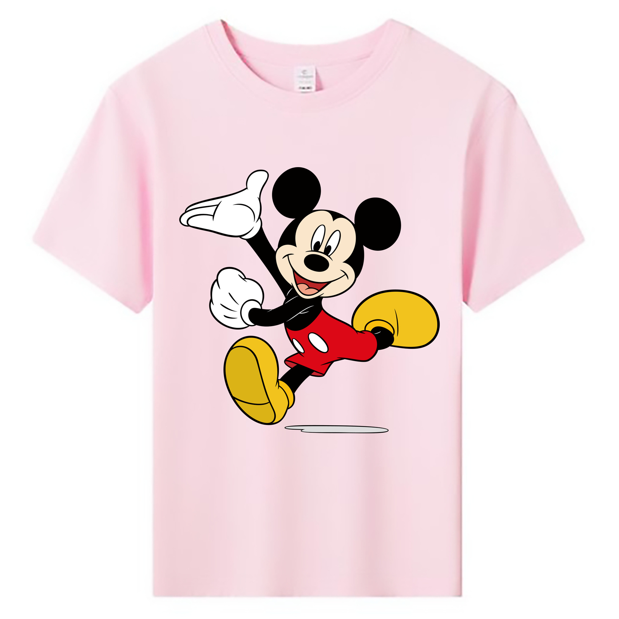 ミッキーマウス Mickey Mouse 綿100％キッズTシャツ（フロントプリント）