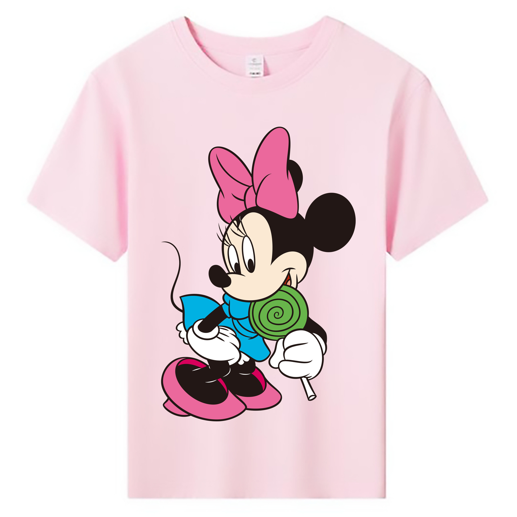ミッキーマウス Mickey Mouse 綿100％キッズTシャツ（フロントプリント）
