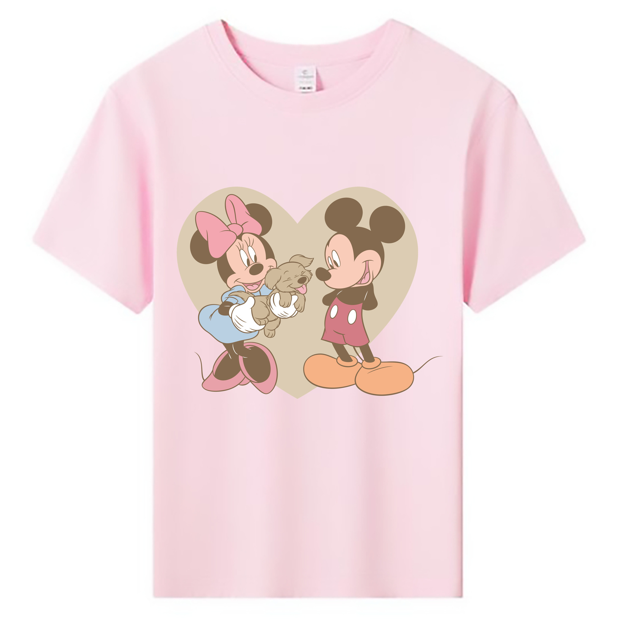 ミッキーマウス Mickey Mouse 綿100％キッズTシャツ（フロントプリント）