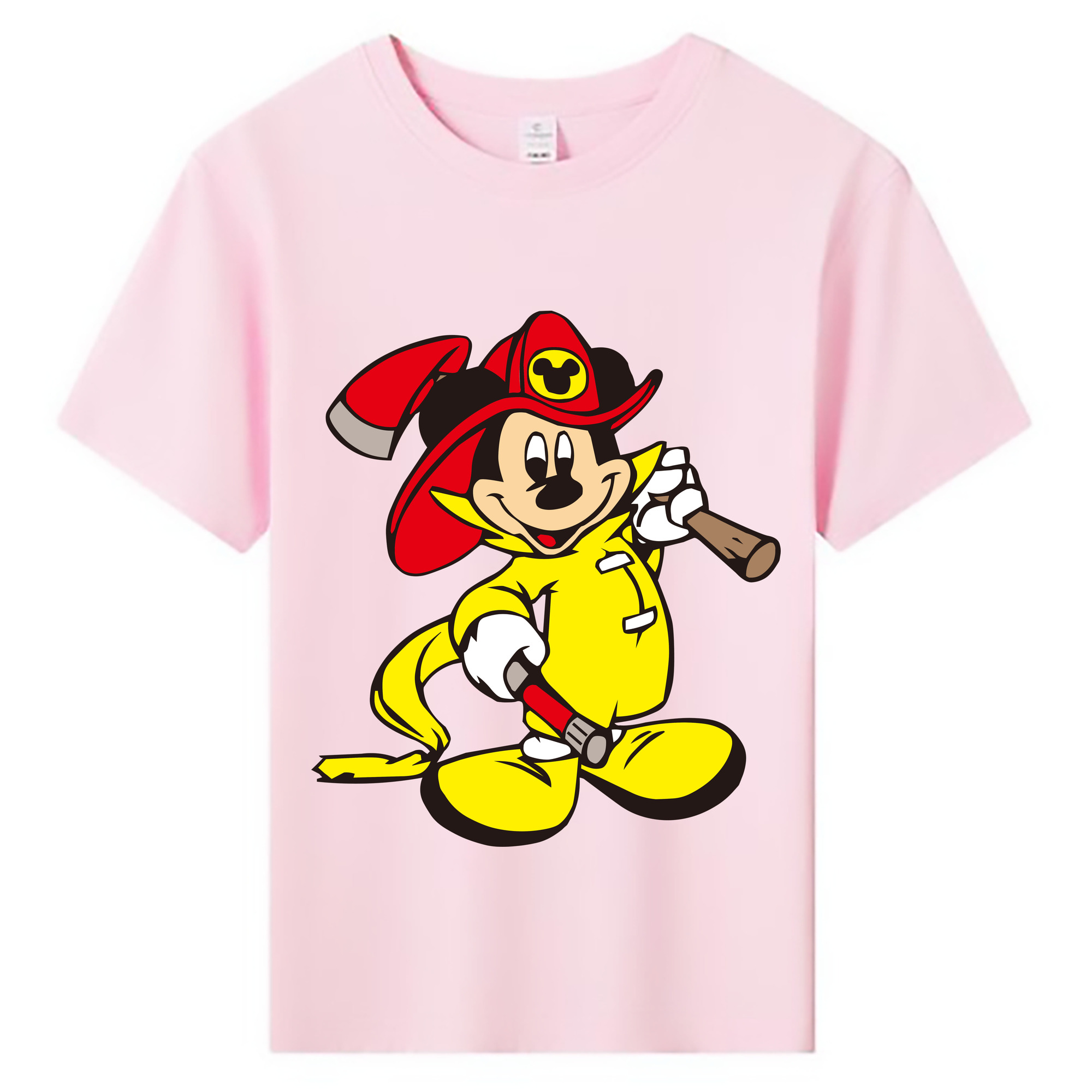 ミッキーマウス Mickey Mouse 綿100％キッズTシャツ（フロントプリント）
