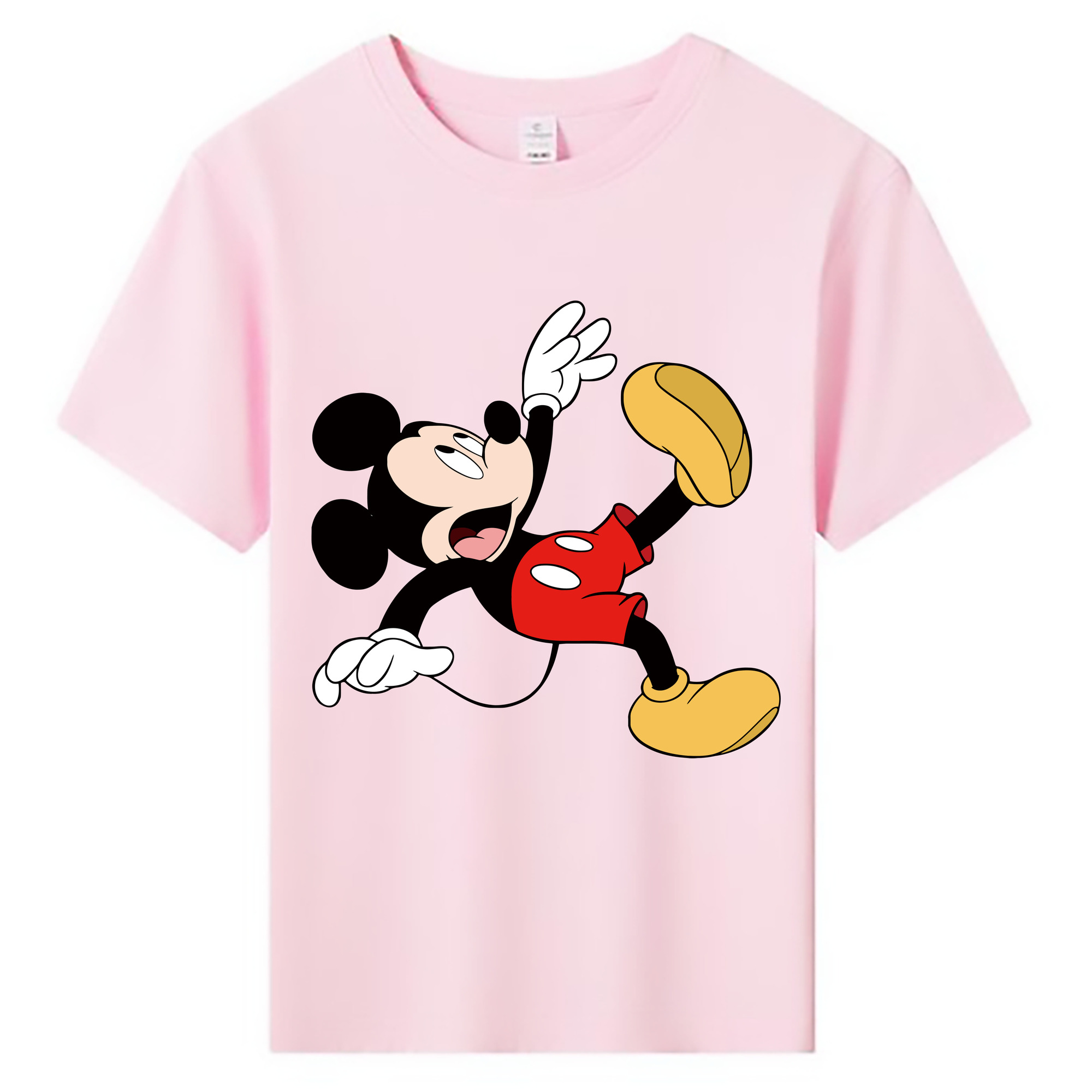 ミッキーマウス Mickey Mouse 綿100％キッズTシャツ（フロントプリント）