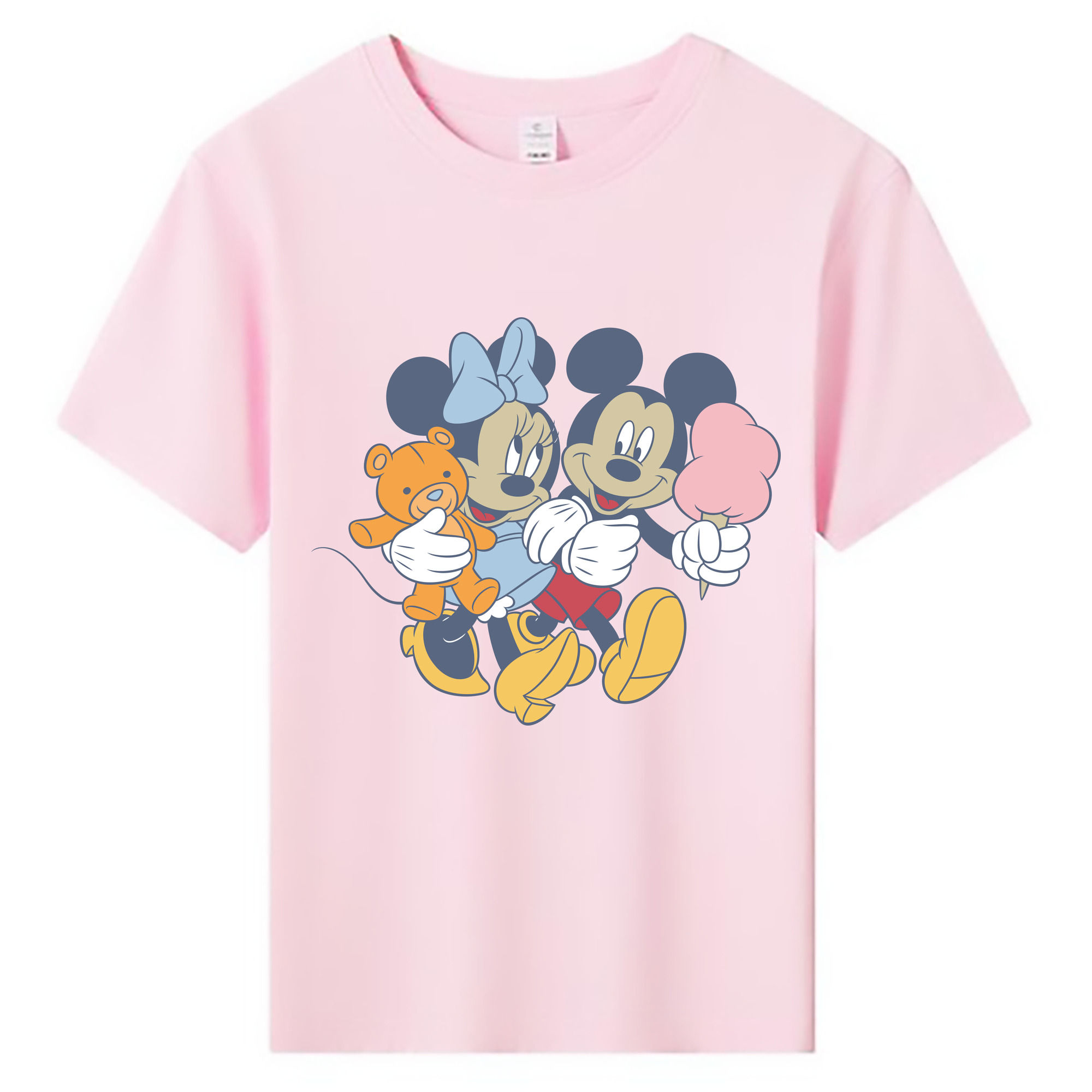 ミッキーマウス Mickey Mouse 綿100％キッズTシャツ（フロントプリント）