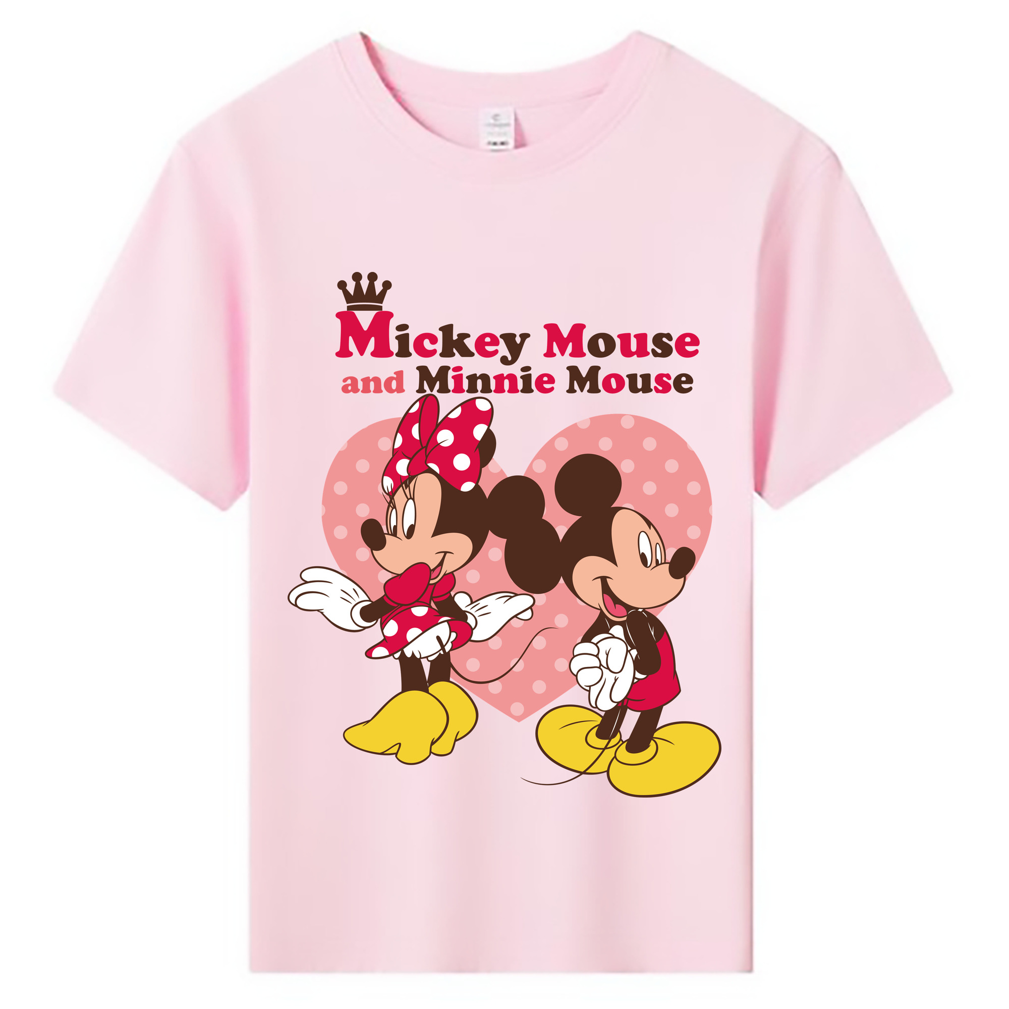 ミッキーマウス Mickey Mouse 綿100％キッズTシャツ（フロントプリント）
