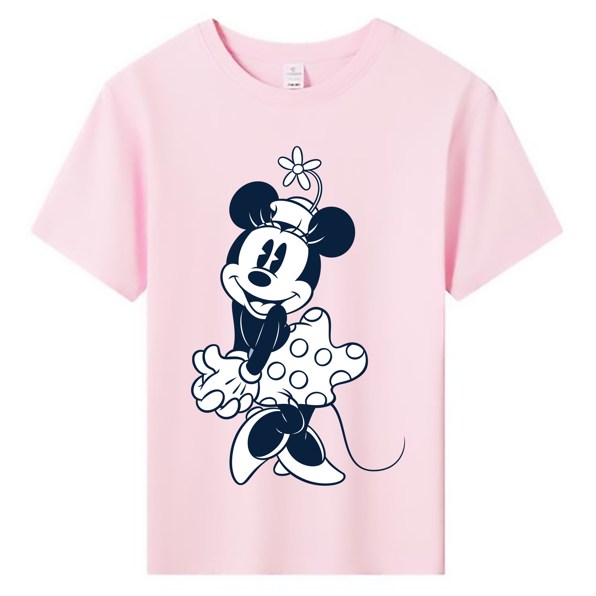 ミッキーマウス Mickey Mouse 綿100％キッズTシャツ（フロントプリント）