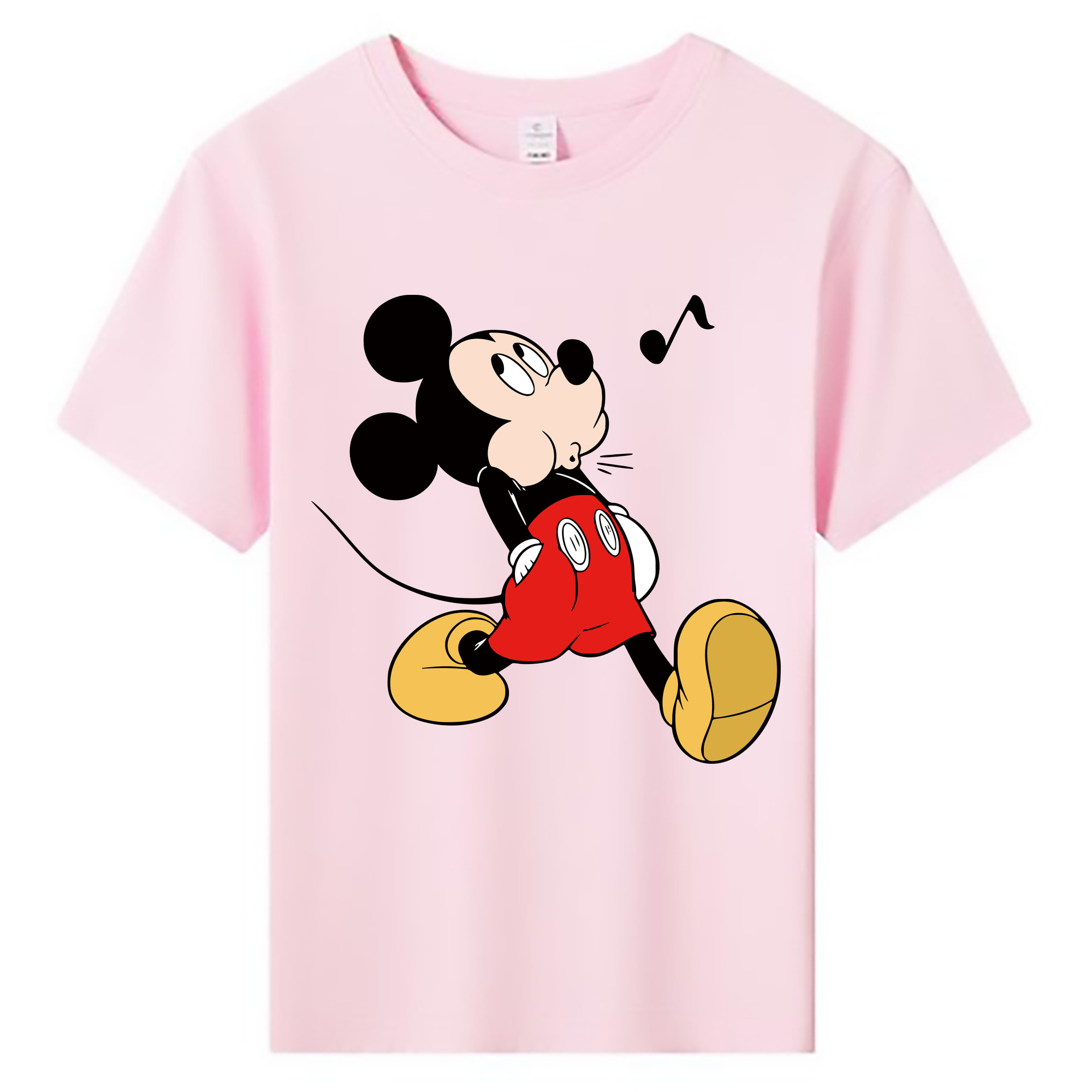 ミッキーマウス Mickey Mouse 綿100％キッズTシャツ（フロントプリント）