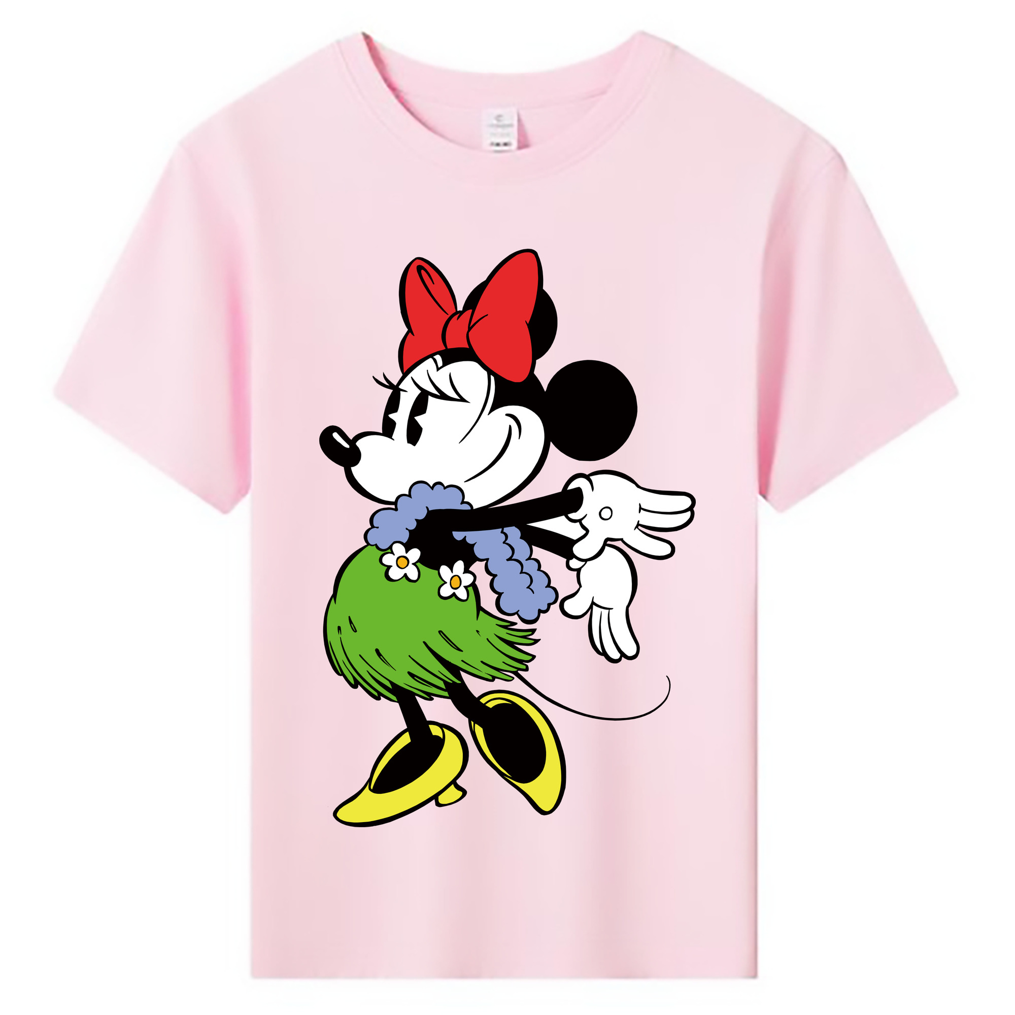 ミッキーマウス Mickey Mouse 綿100％キッズTシャツ（フロントプリント）