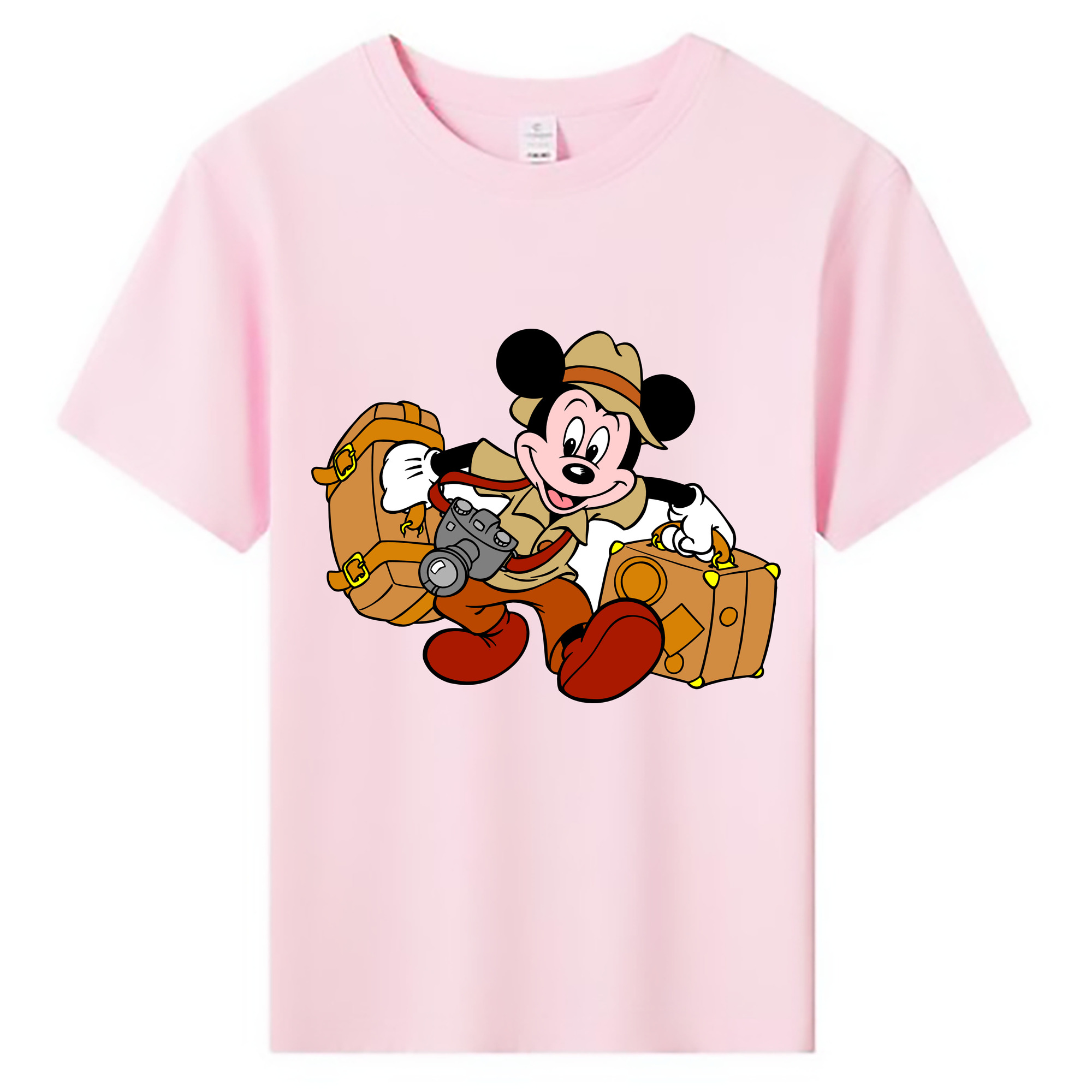 ミッキーマウス Mickey Mouse 綿100％キッズTシャツ（フロントプリント）