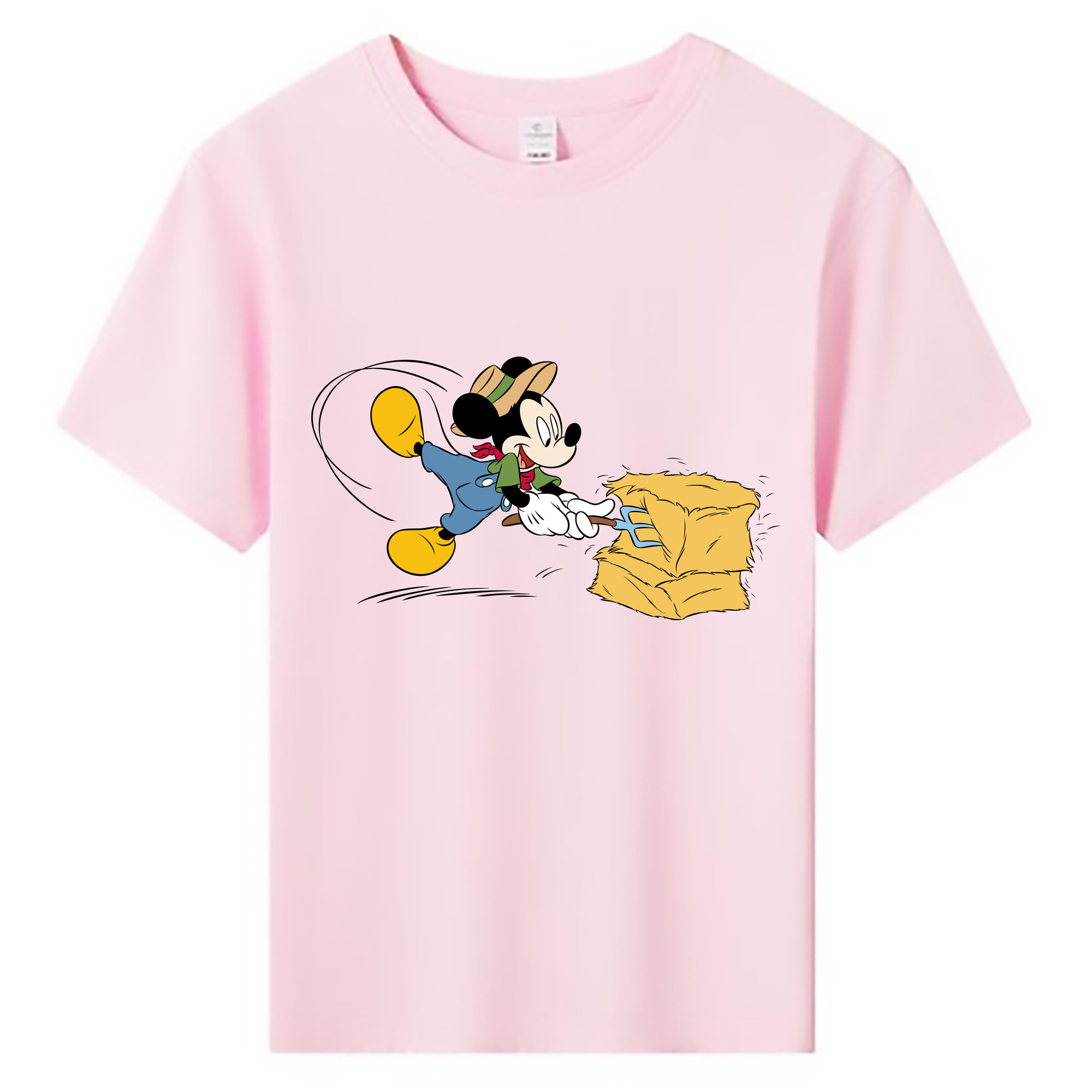 ミッキーマウス Mickey Mouse 綿100％キッズTシャツ（フロントプリント）