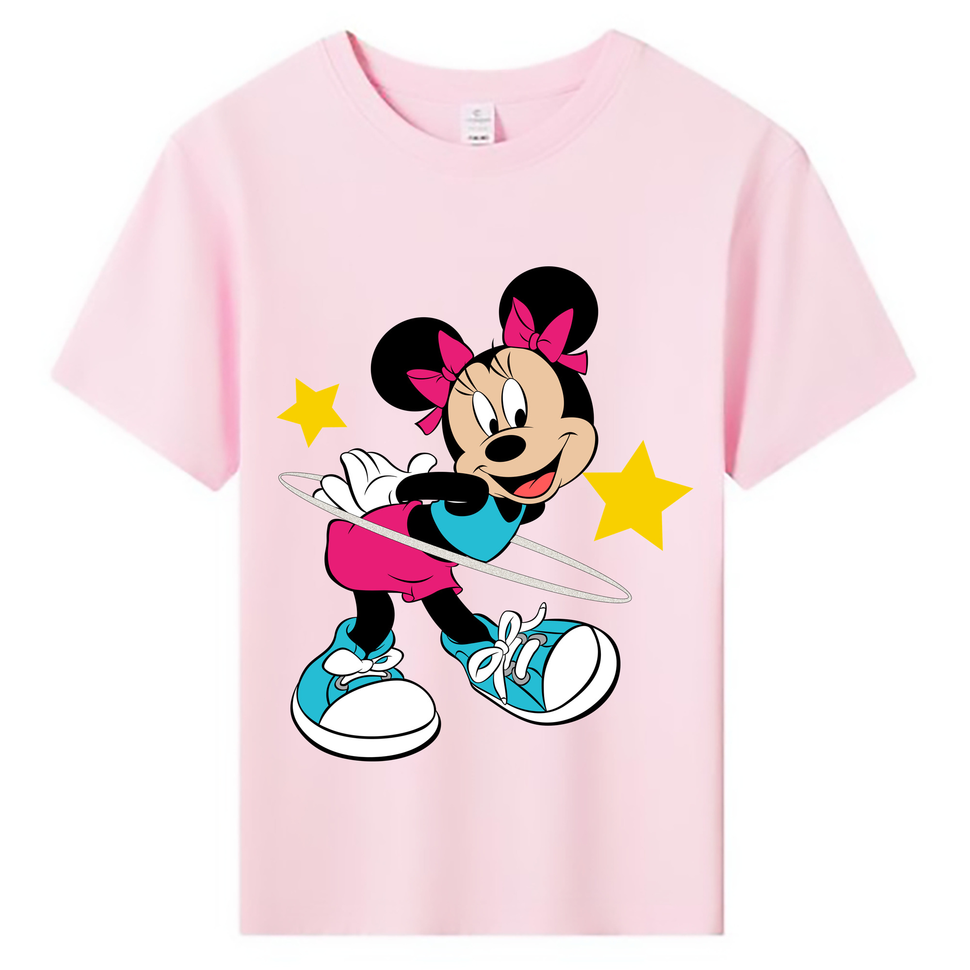 ミッキーマウス Mickey Mouse 綿100％キッズTシャツ（フロントプリント）