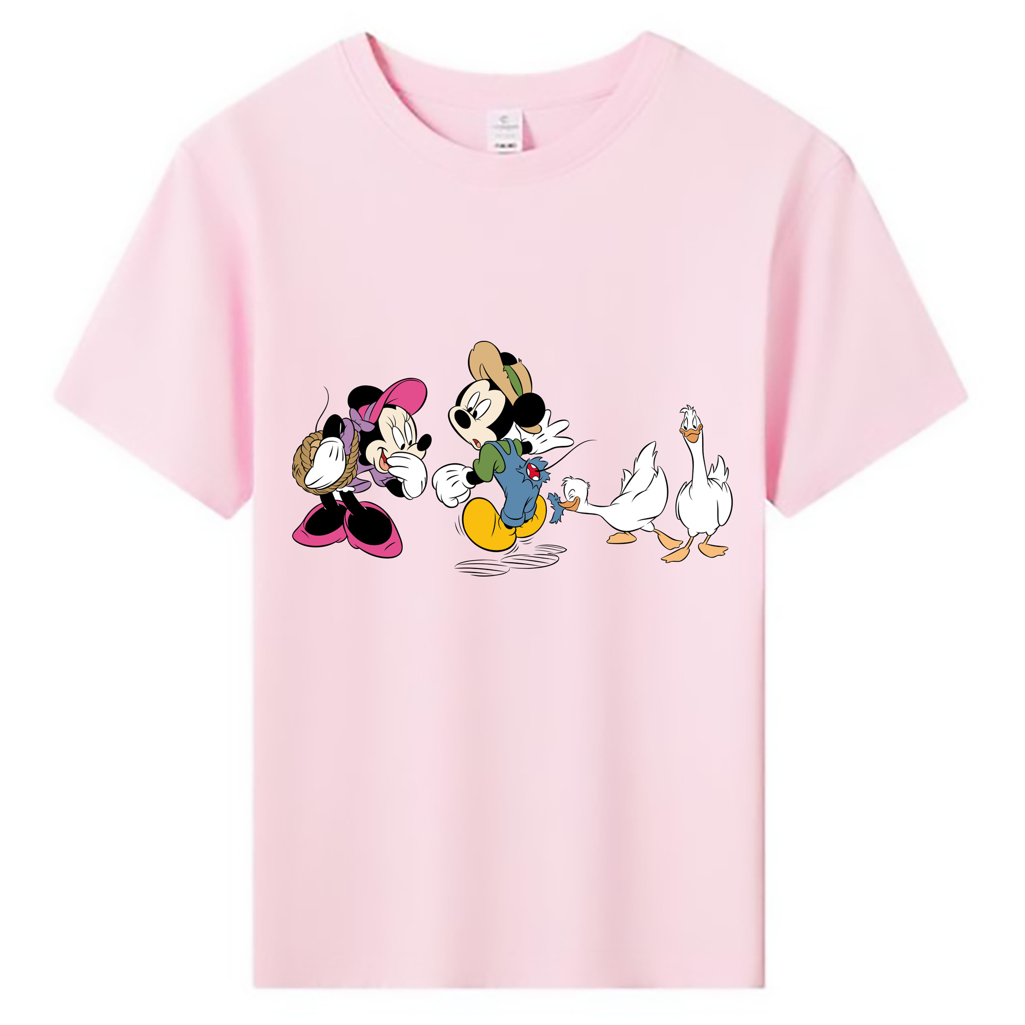 ミッキーマウス Mickey Mouse 綿100％キッズTシャツ（フロントプリント）