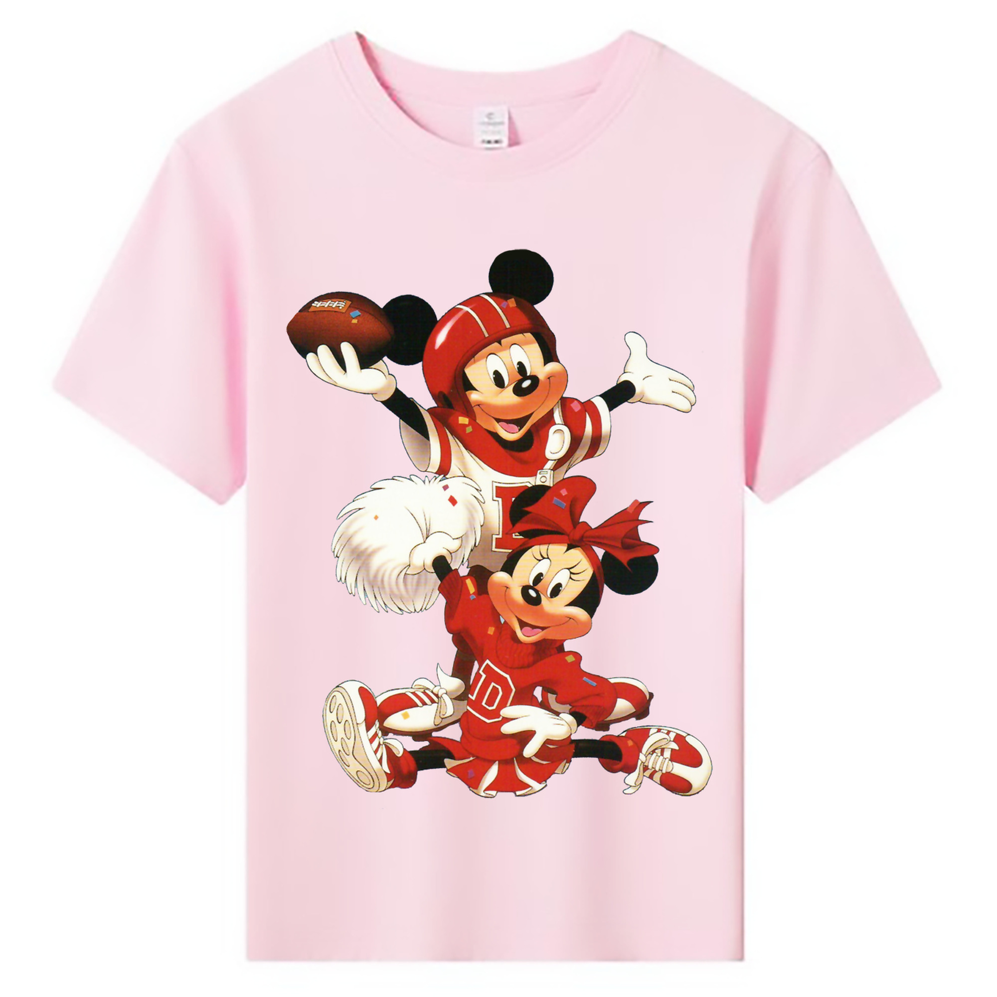 ミッキーマウス Mickey Mouse 綿100％キッズTシャツ（フロントプリント）