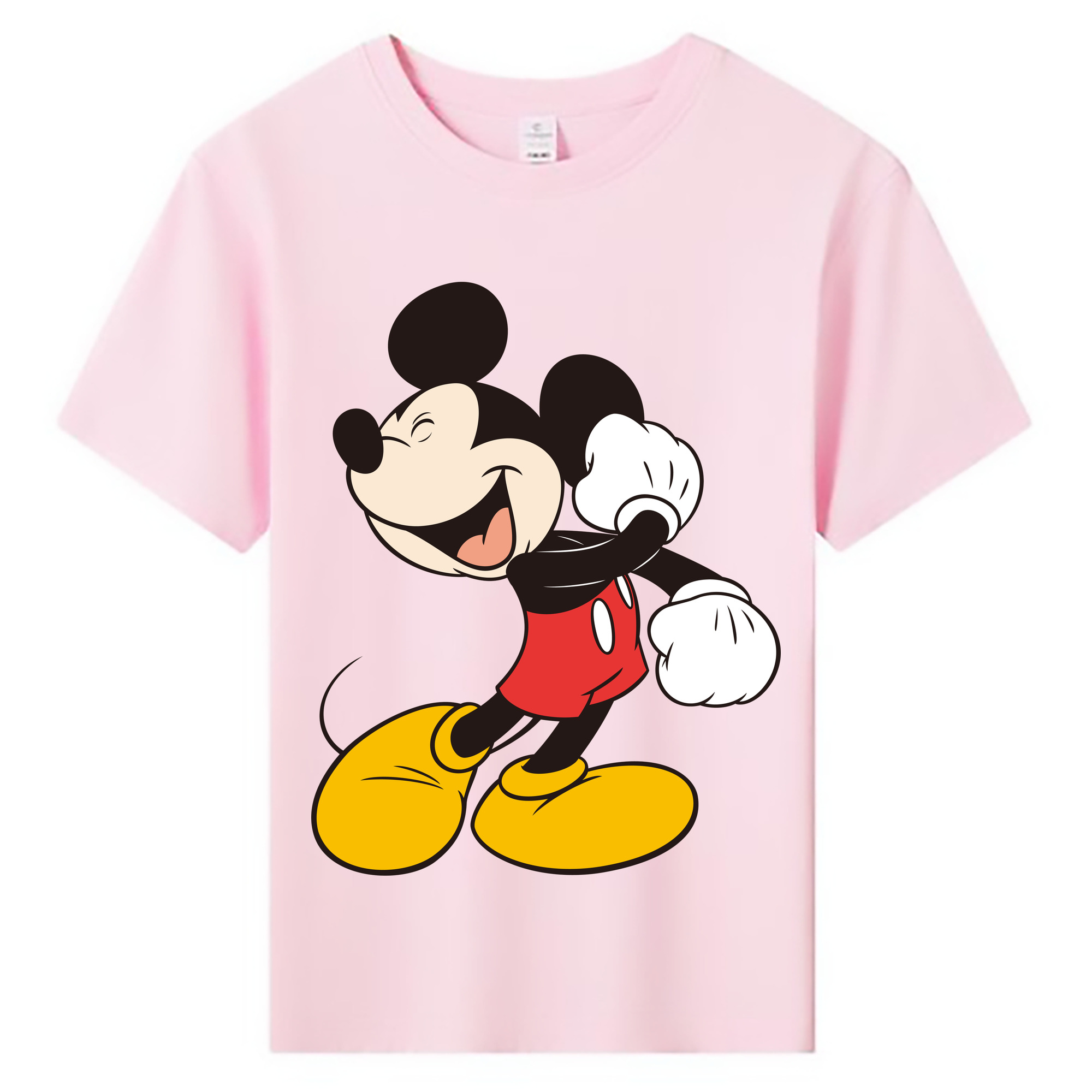 ミッキーマウス Mickey Mouse 綿100％キッズTシャツ（フロントプリント）