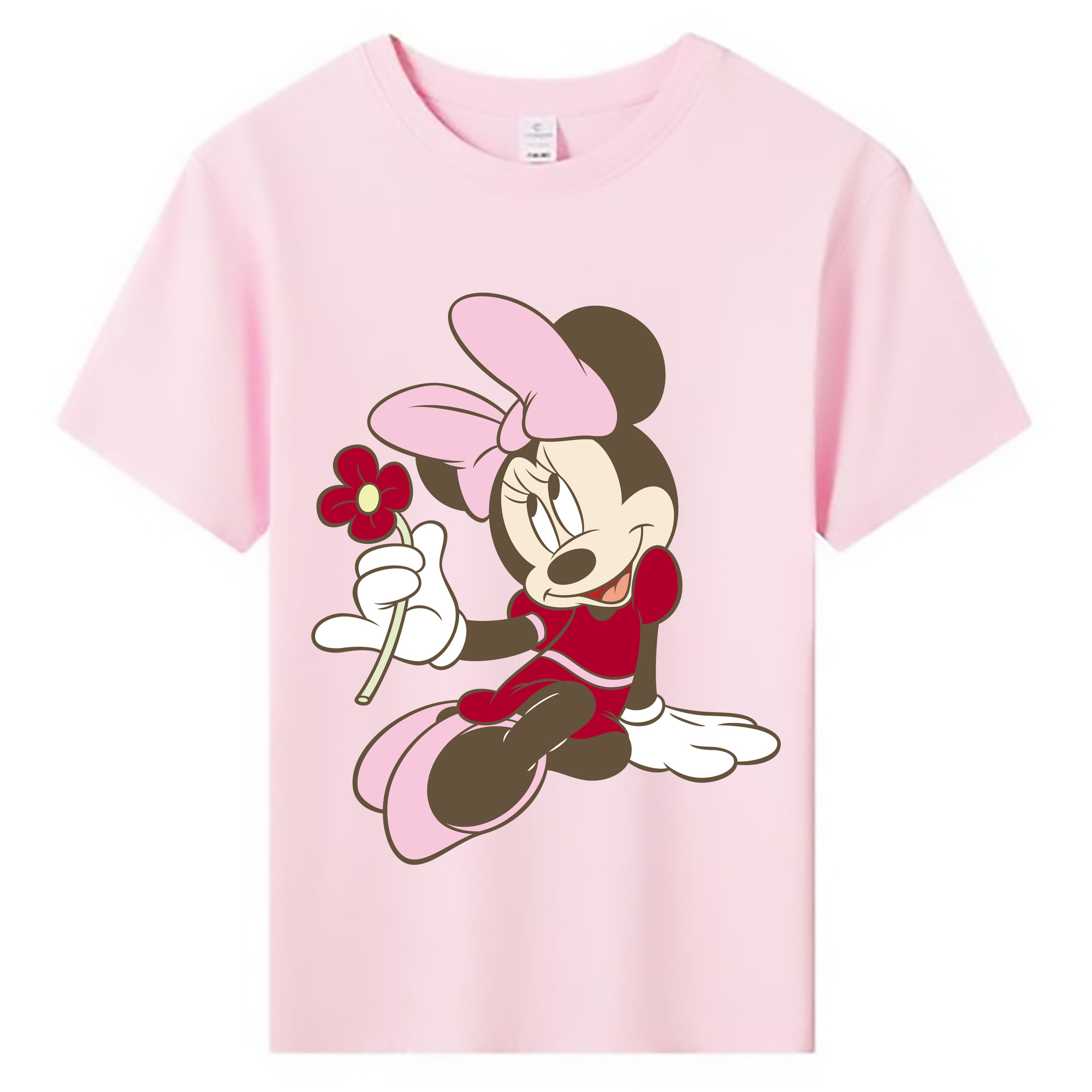 ミッキーマウス Mickey Mouse 綿100％キッズTシャツ（フロントプリント）