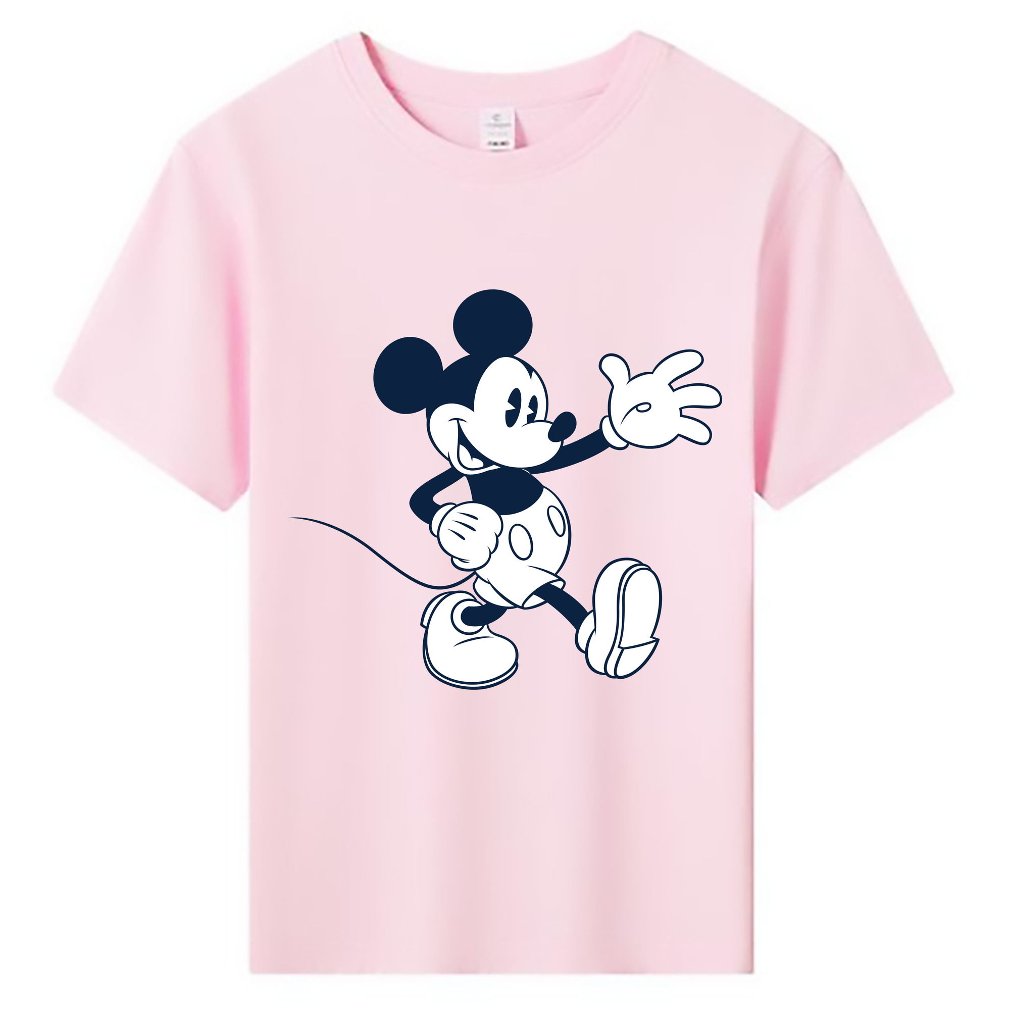 ミッキーマウス Mickey Mouse 綿100％キッズTシャツ（フロントプリント）