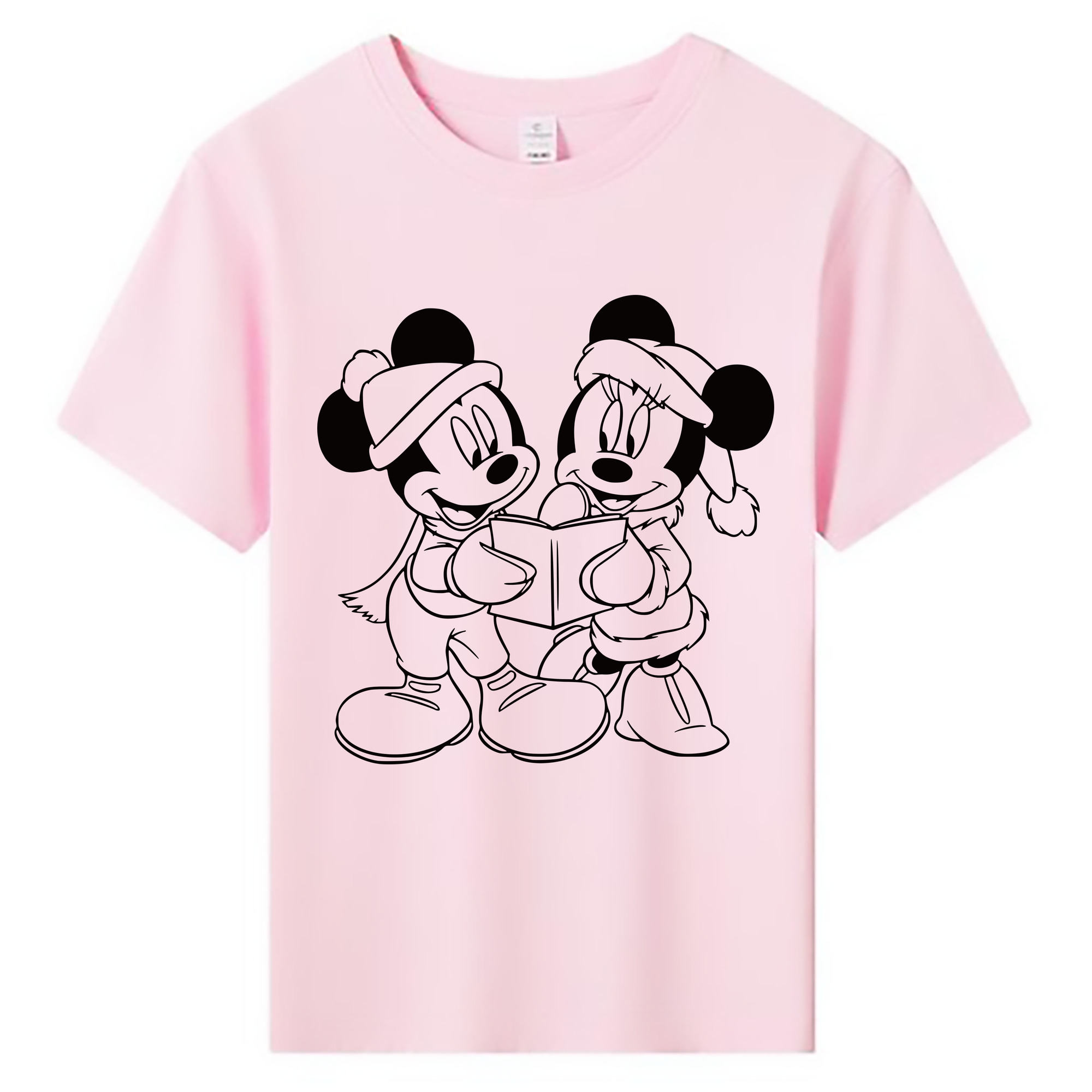 ミッキーマウス Mickey Mouse 綿100％キッズTシャツ（フロントプリント）