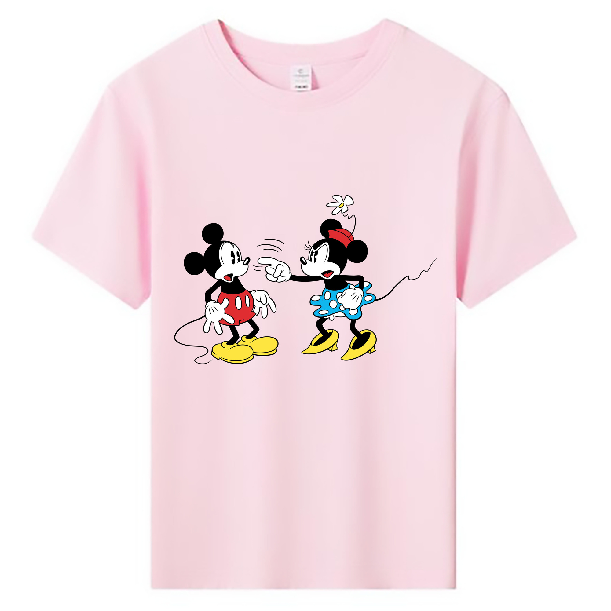 ミッキーマウス Mickey Mouse 綿100％キッズTシャツ（フロントプリント）