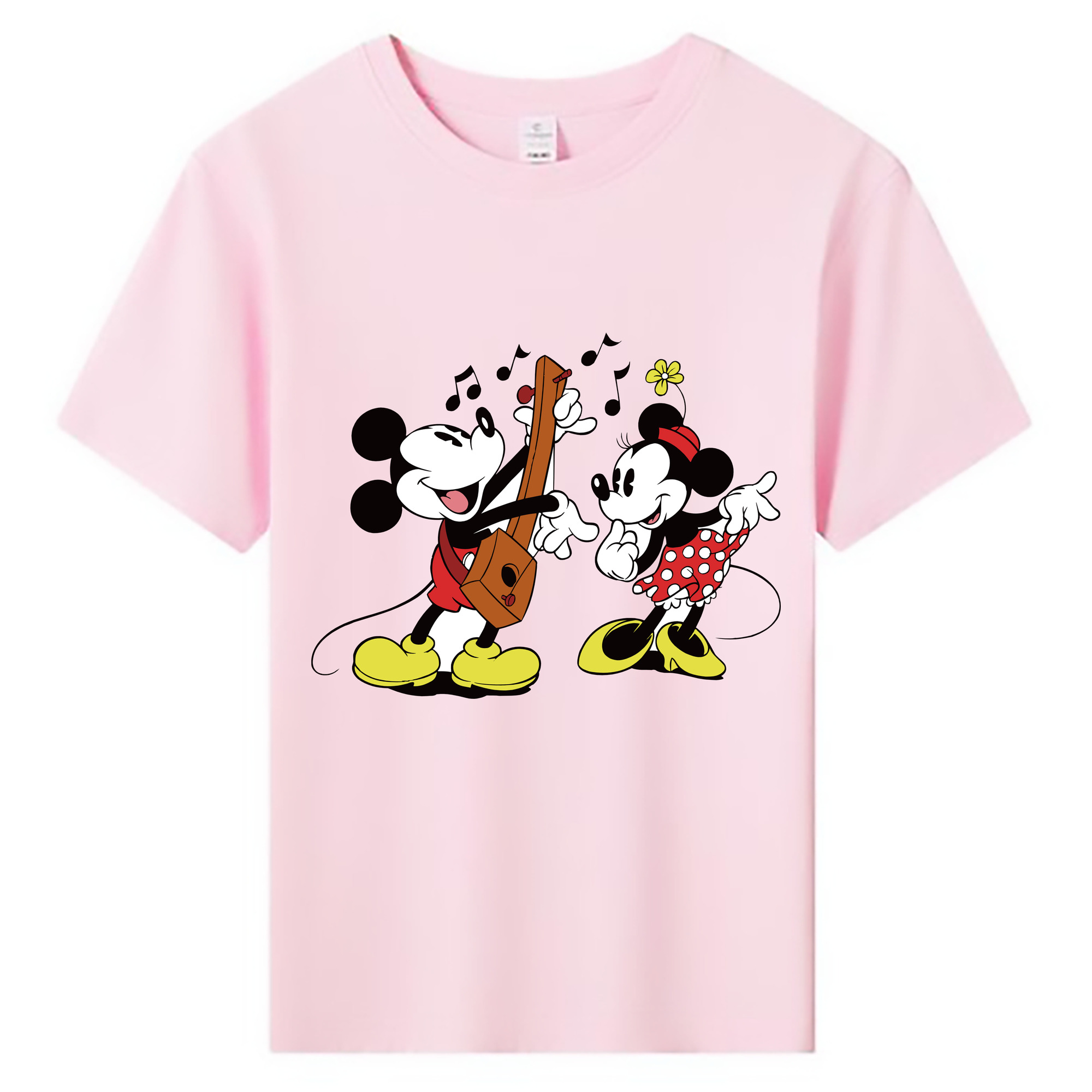 ミッキーマウス Mickey Mouse 綿100％キッズTシャツ（フロントプリント）