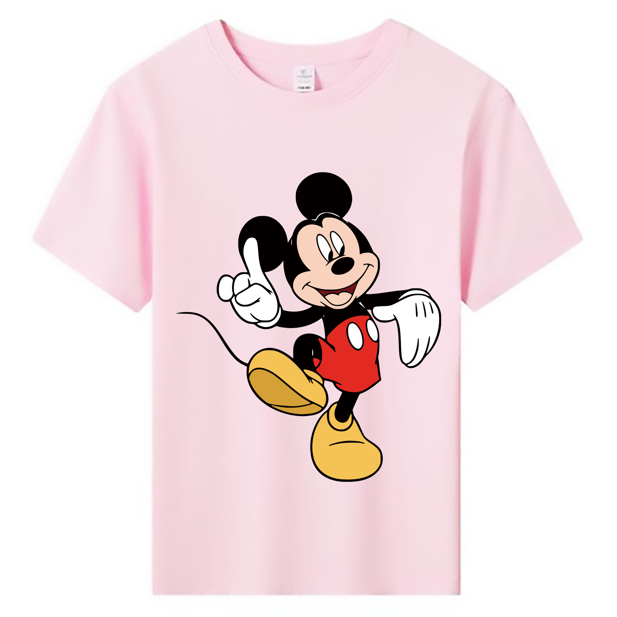 ミッキーマウス Mickey Mouse 綿100％キッズTシャツ（フロントプリント）