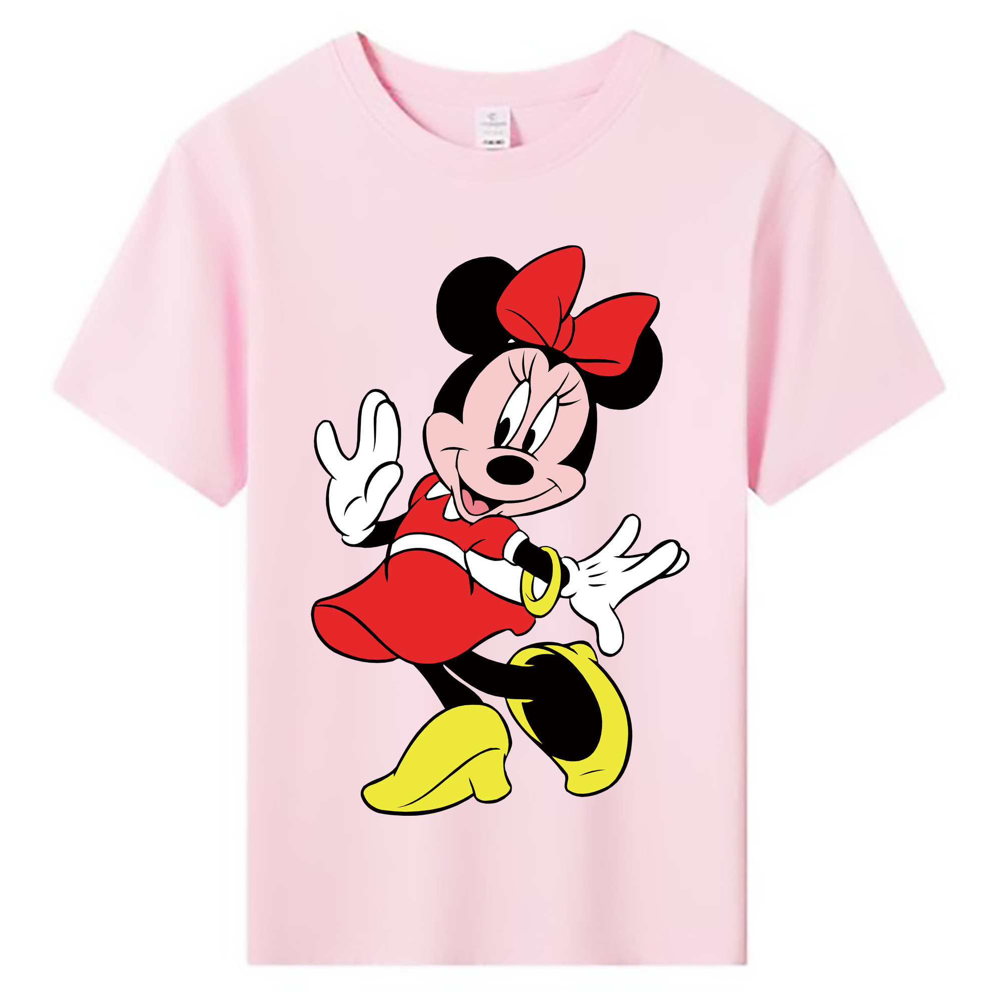 ミッキーマウス Mickey Mouse 綿100％キッズTシャツ（フロントプリント）