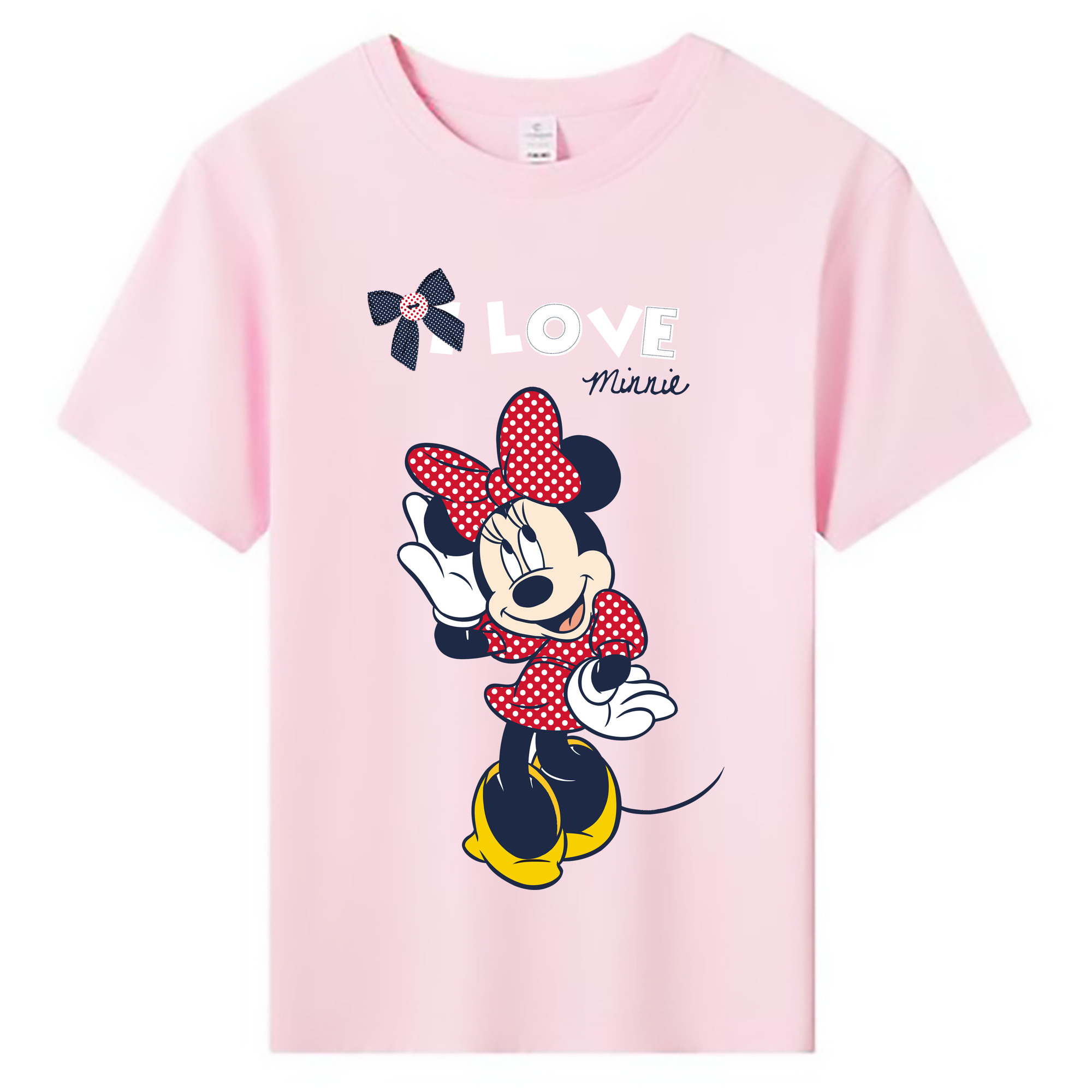 ミッキーマウス Mickey Mouse 綿100％キッズTシャツ（フロントプリント）