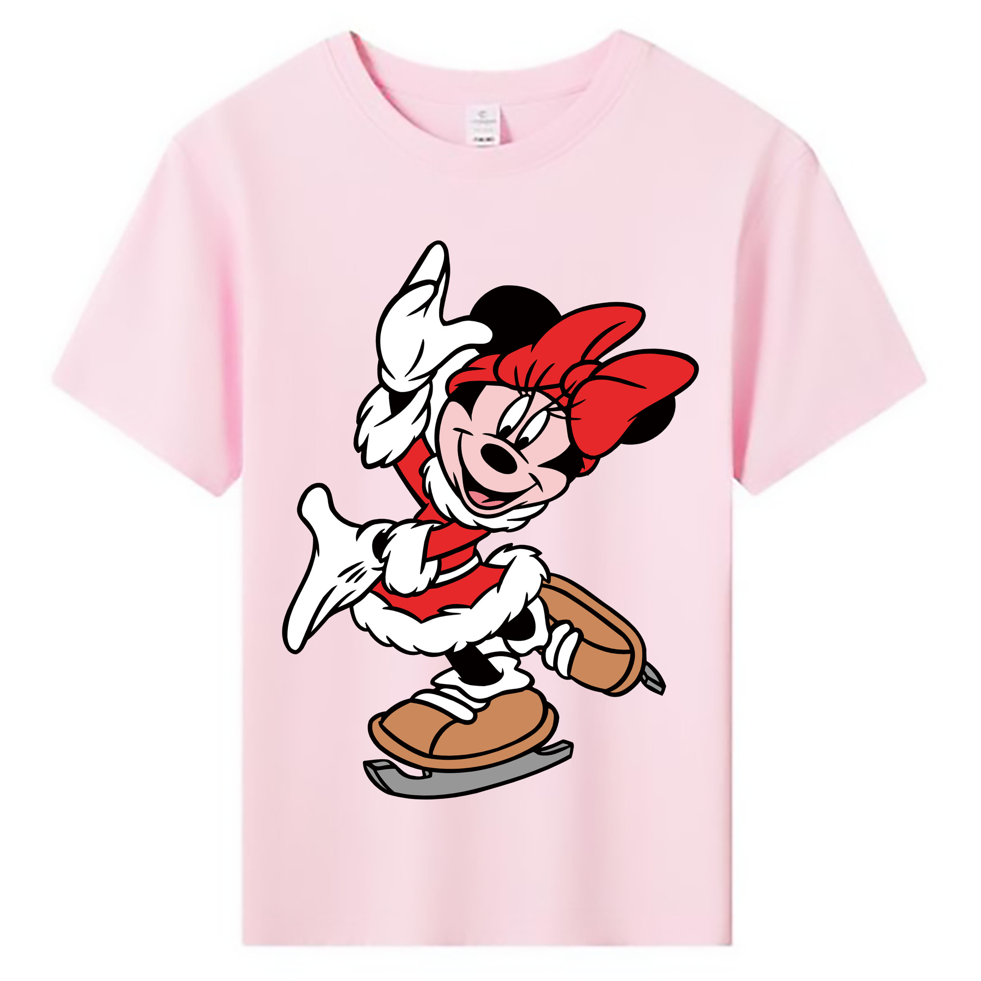 ミッキーマウス Mickey Mouse 綿100％キッズTシャツ（フロントプリント）