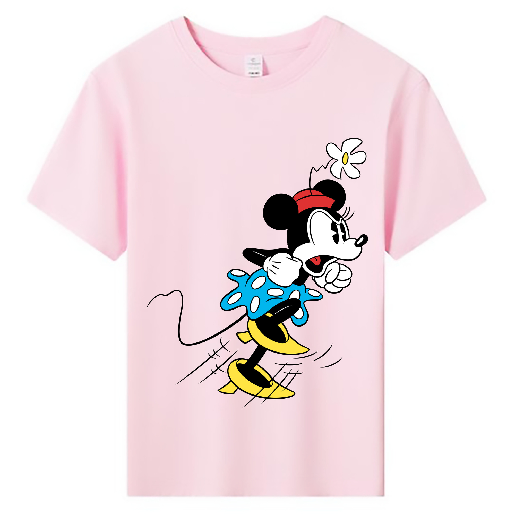 ミッキーマウス Mickey Mouse 綿100％キッズTシャツ（フロントプリント）