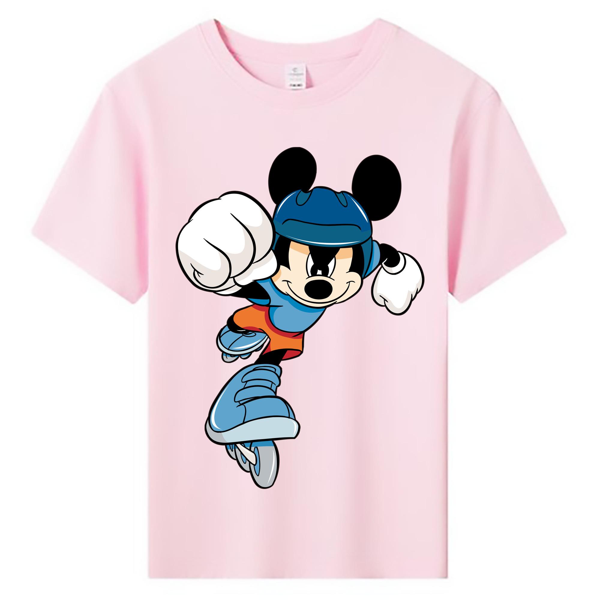 ミッキーマウス Mickey Mouse 綿100％キッズTシャツ（フロントプリント）