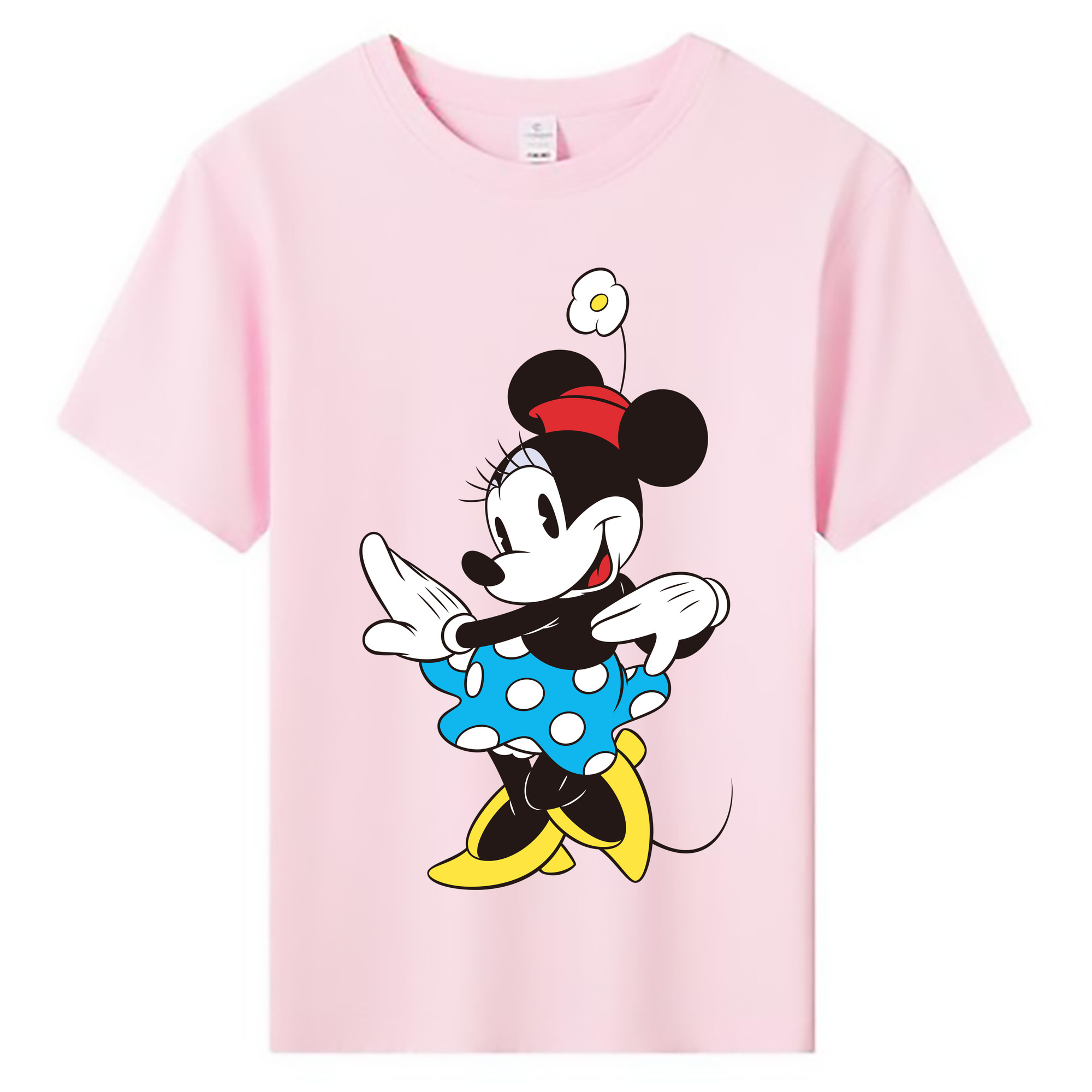 ミッキーマウス Mickey Mouse 綿100％キッズTシャツ（フロントプリント）