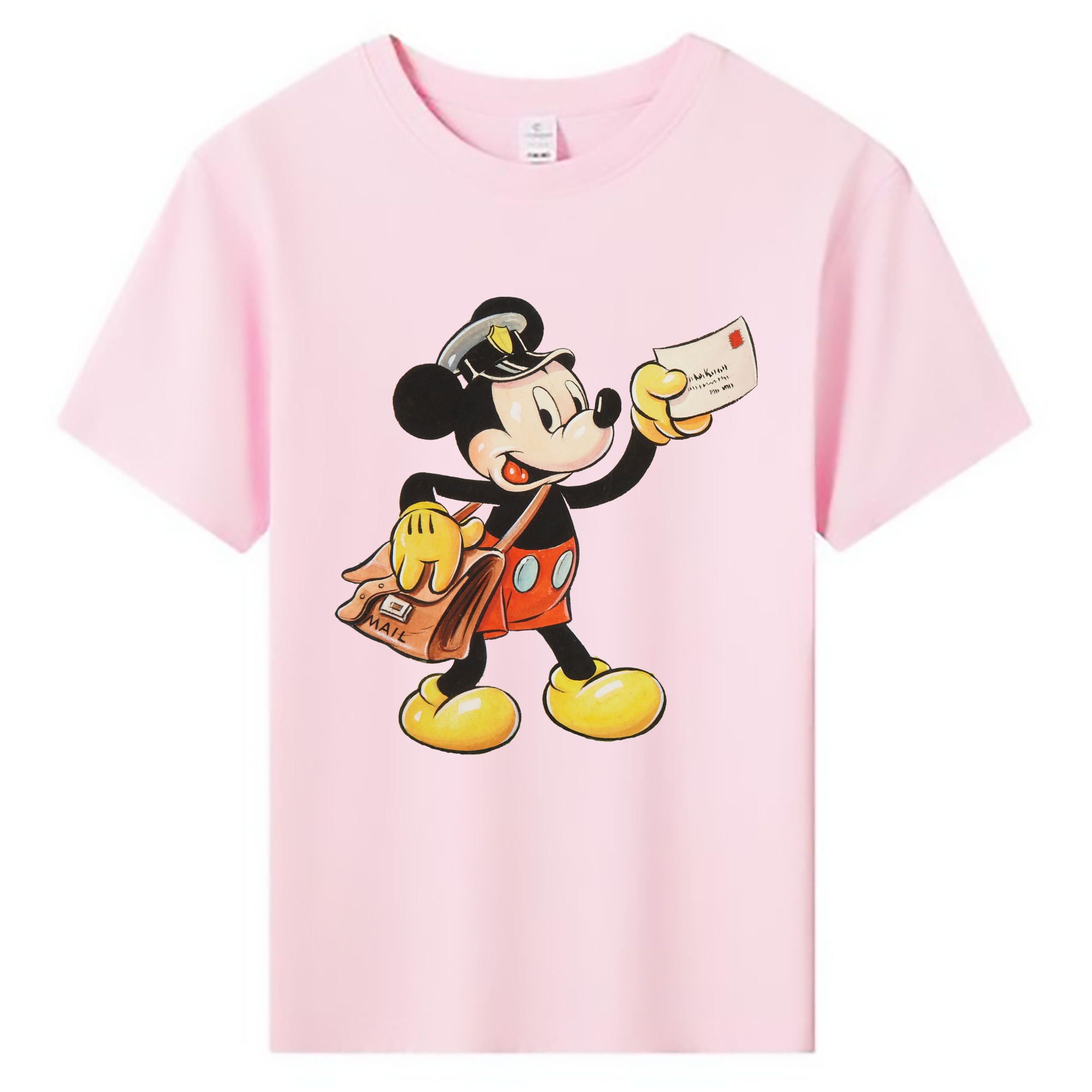 ミッキーマウス Mickey Mouse 綿100％キッズTシャツ（フロントプリント）