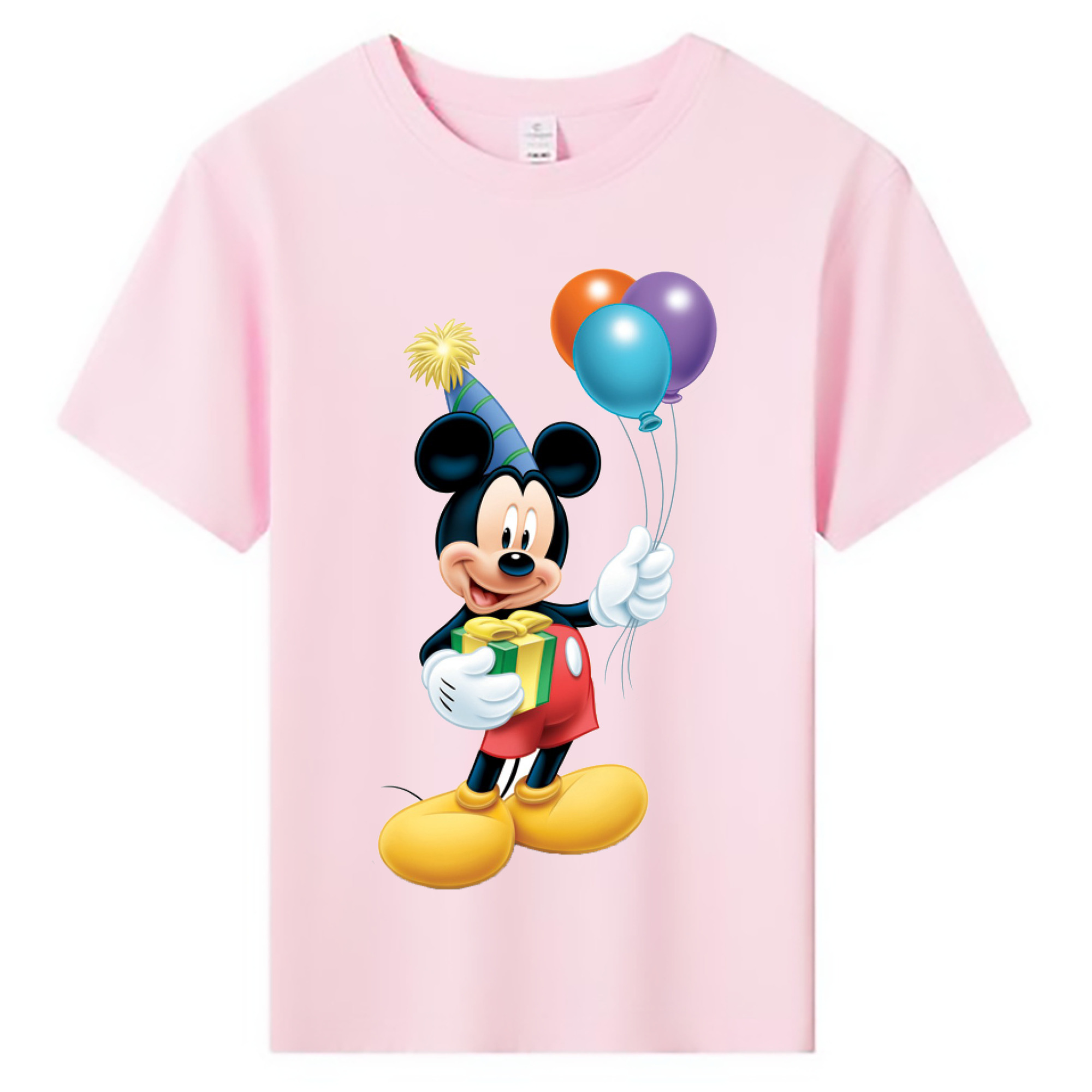 ミッキーマウス Mickey Mouse 綿100％キッズTシャツ（フロントプリント）