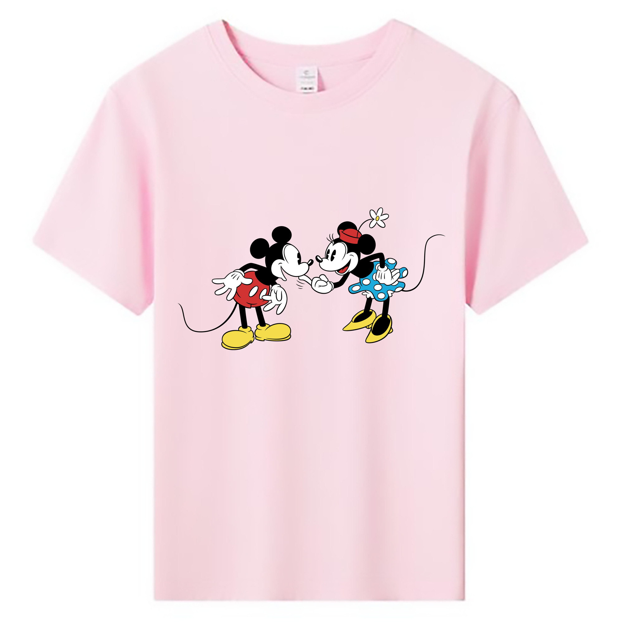 ミッキーマウス Mickey Mouse 綿100％キッズTシャツ（フロントプリント）