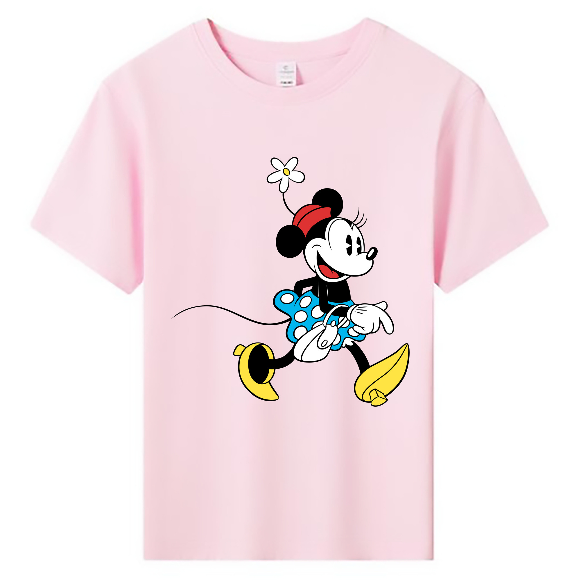 ミッキーマウス Mickey Mouse 綿100％キッズTシャツ（フロントプリント）